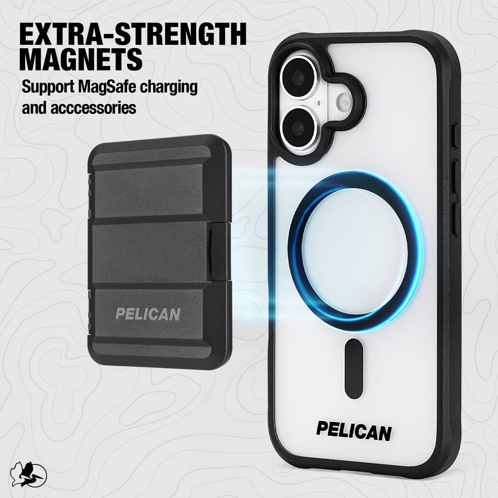 EXTRA-STRENGTH MAGNETS SUPPORT MAGSAFE CHARGING AND ACCESSORES