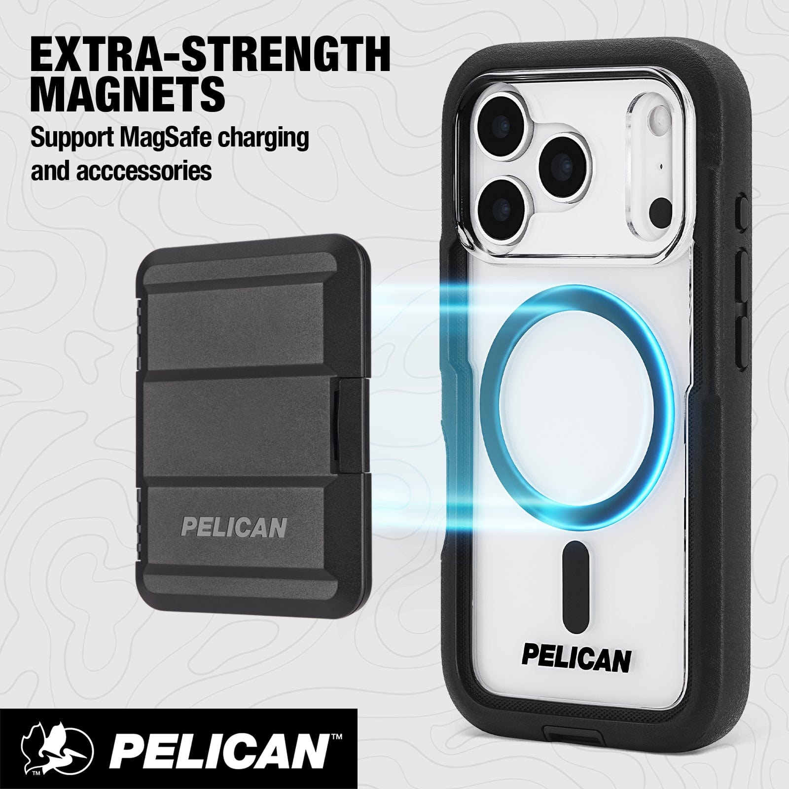 Extra strength magnets, support MagSafe charging and accessories
