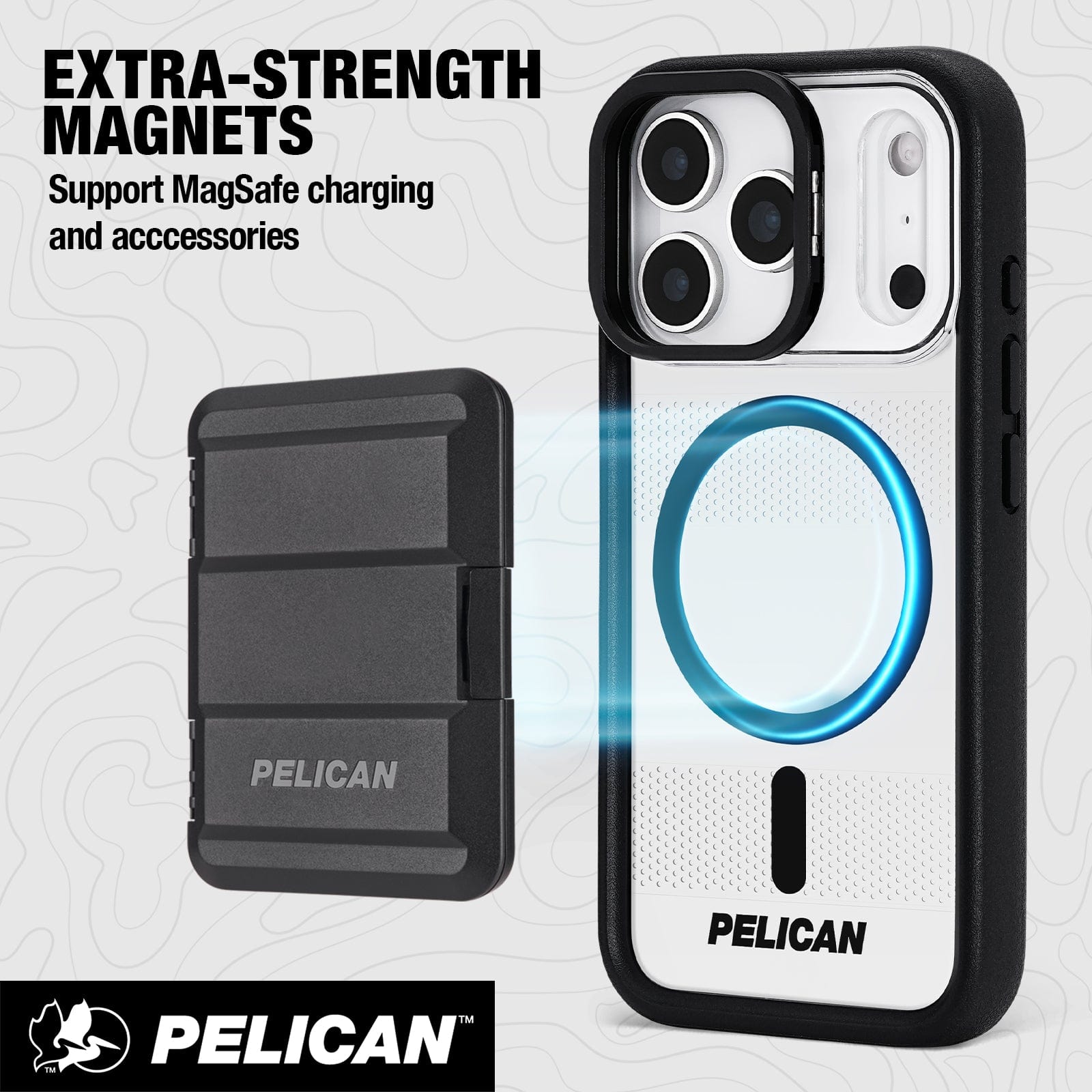 Extra strength magnets, support MagSafe charging and accessories