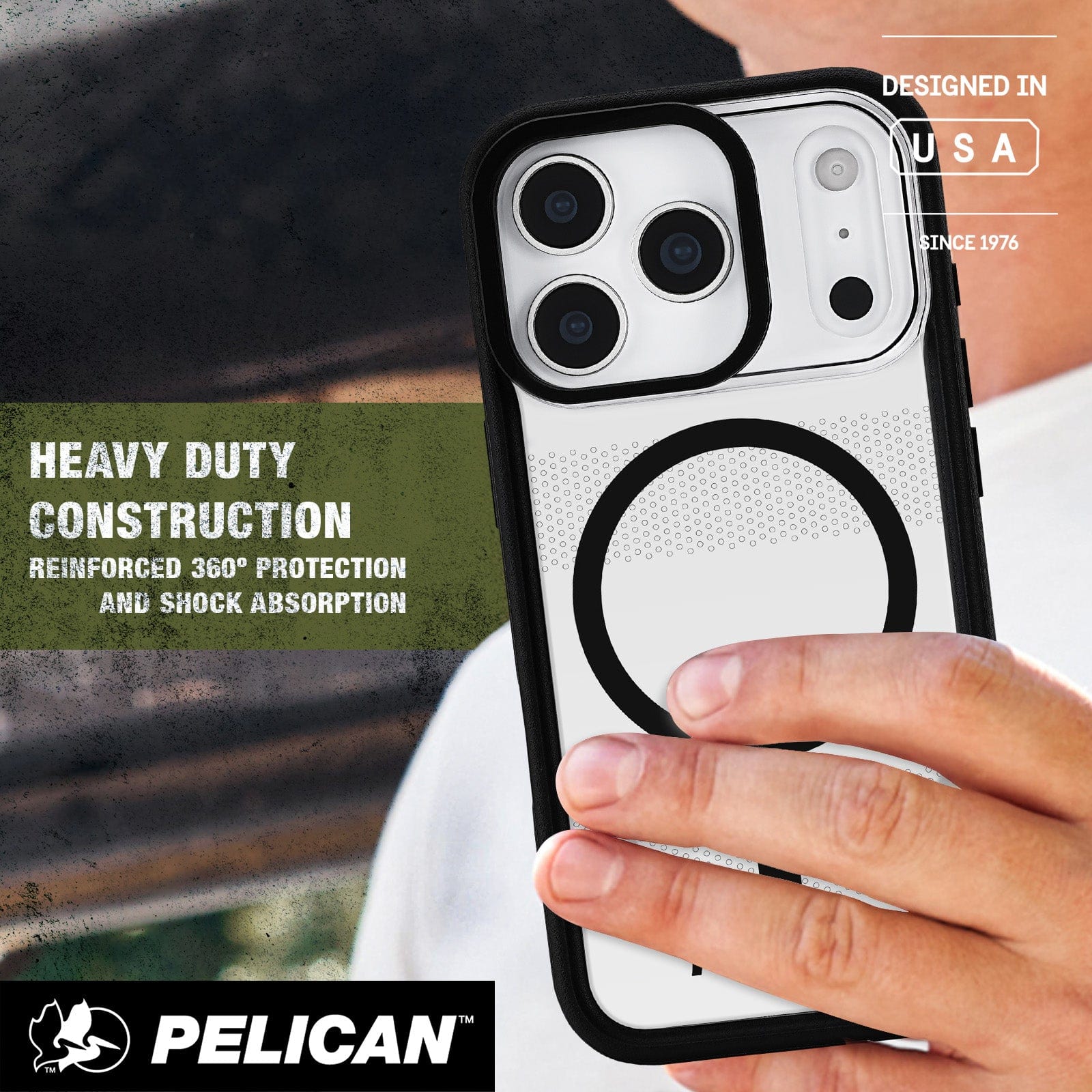 Heavy Duty Construction, reinforced 360 degree protection and shock absorption