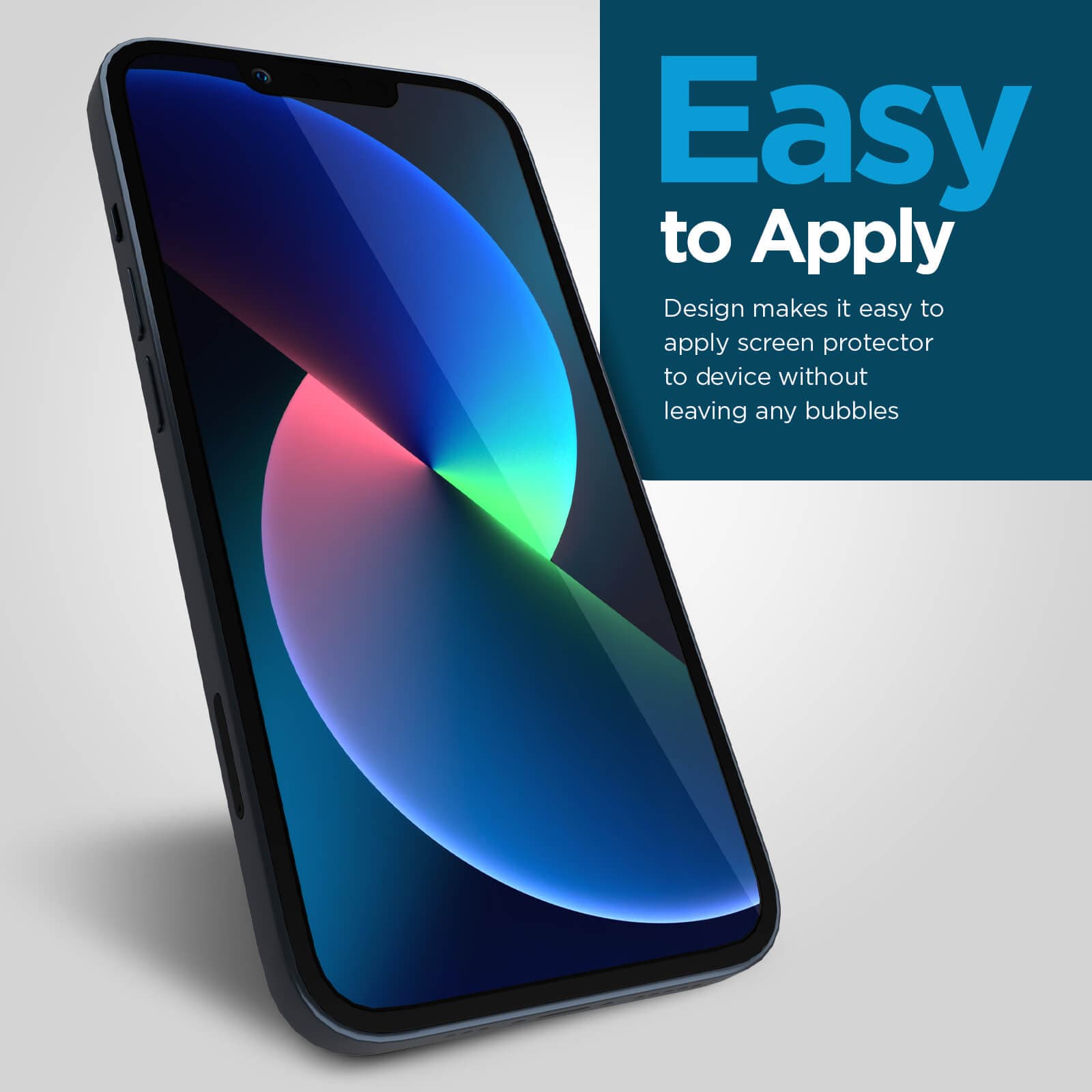 Easy to apply. Design makes it easy to apply screen protector to device without leaving any bubbles. color::Clear