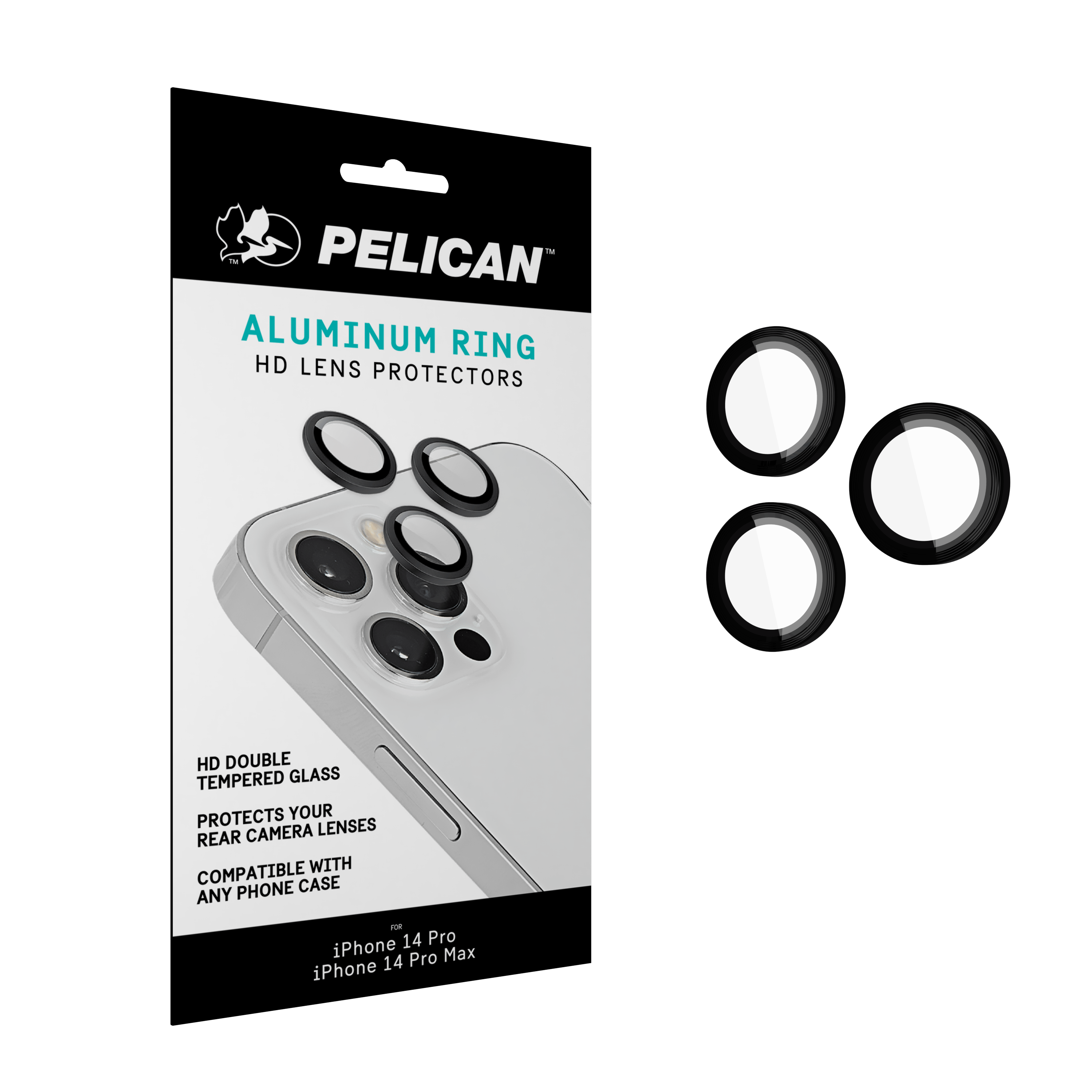 Pelican Lens Protector Rings (Aluminum) - iPhone 14 Pro / 14 Pro Max