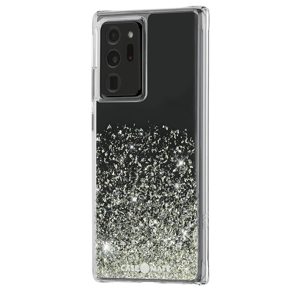 Partially clear case with sparkles at the bottom. color::Twinkle Stardust