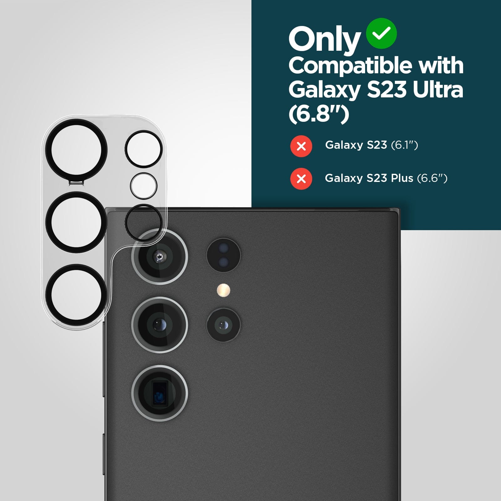 ONLY COMPATIBLE WITH GALAXY S23 AND S23 ULTRA