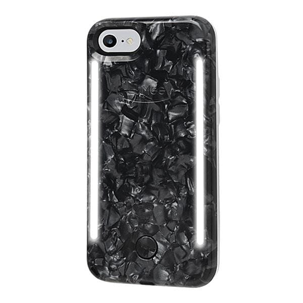 Black pearl LuMee Duo light up phone case. color::Pearl Black