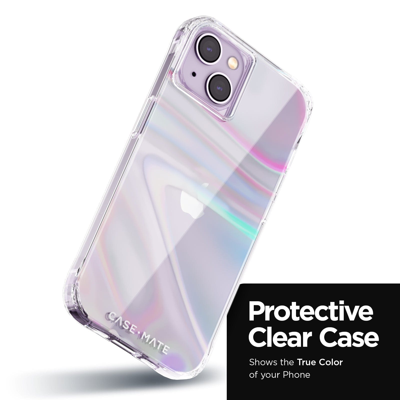 PROTECTIVE CLEAR CASE. SHOWS THE TRUE COLOR OF YOUR PHONE.
