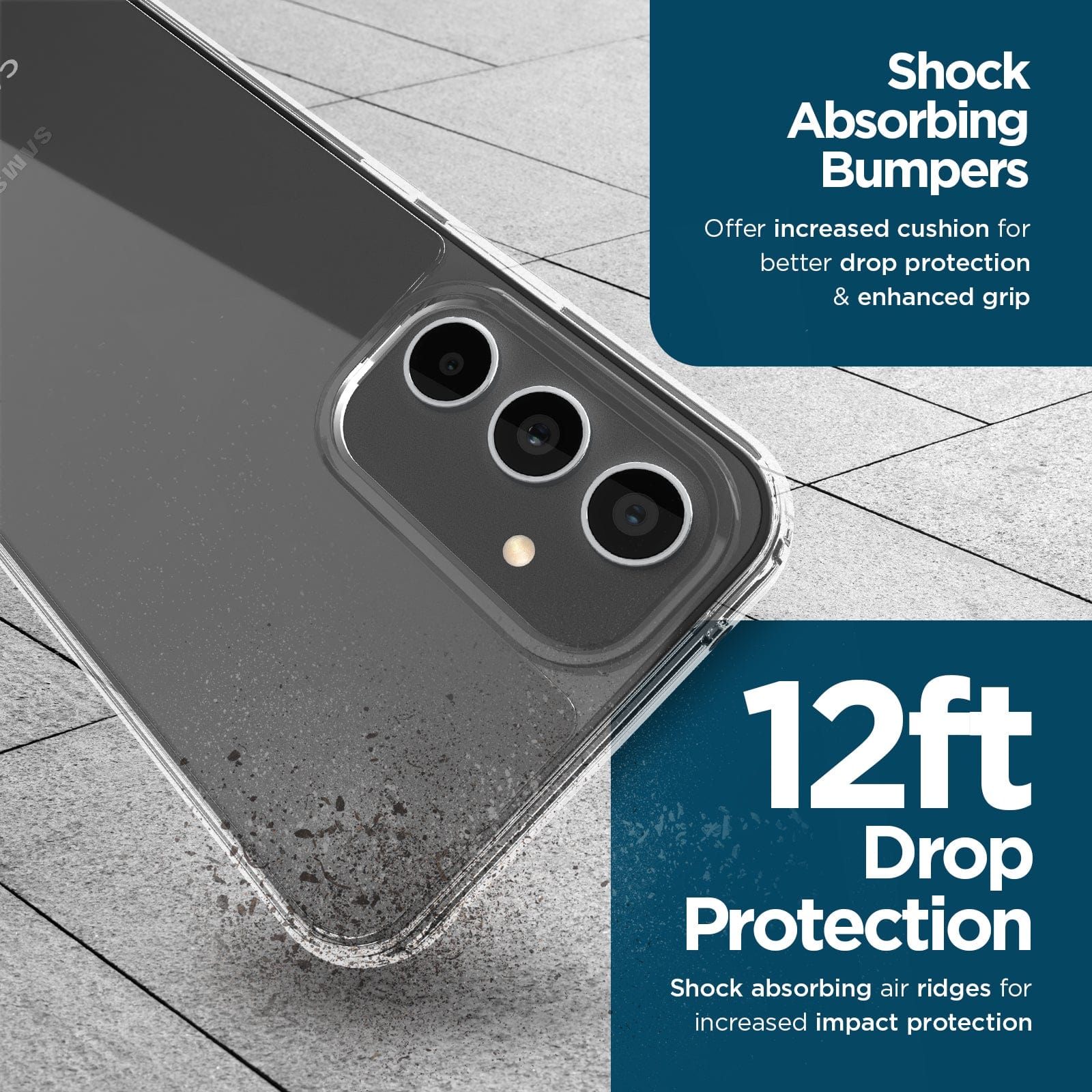 Tough Clear Case + Screen Protector - Galaxy A54 5G