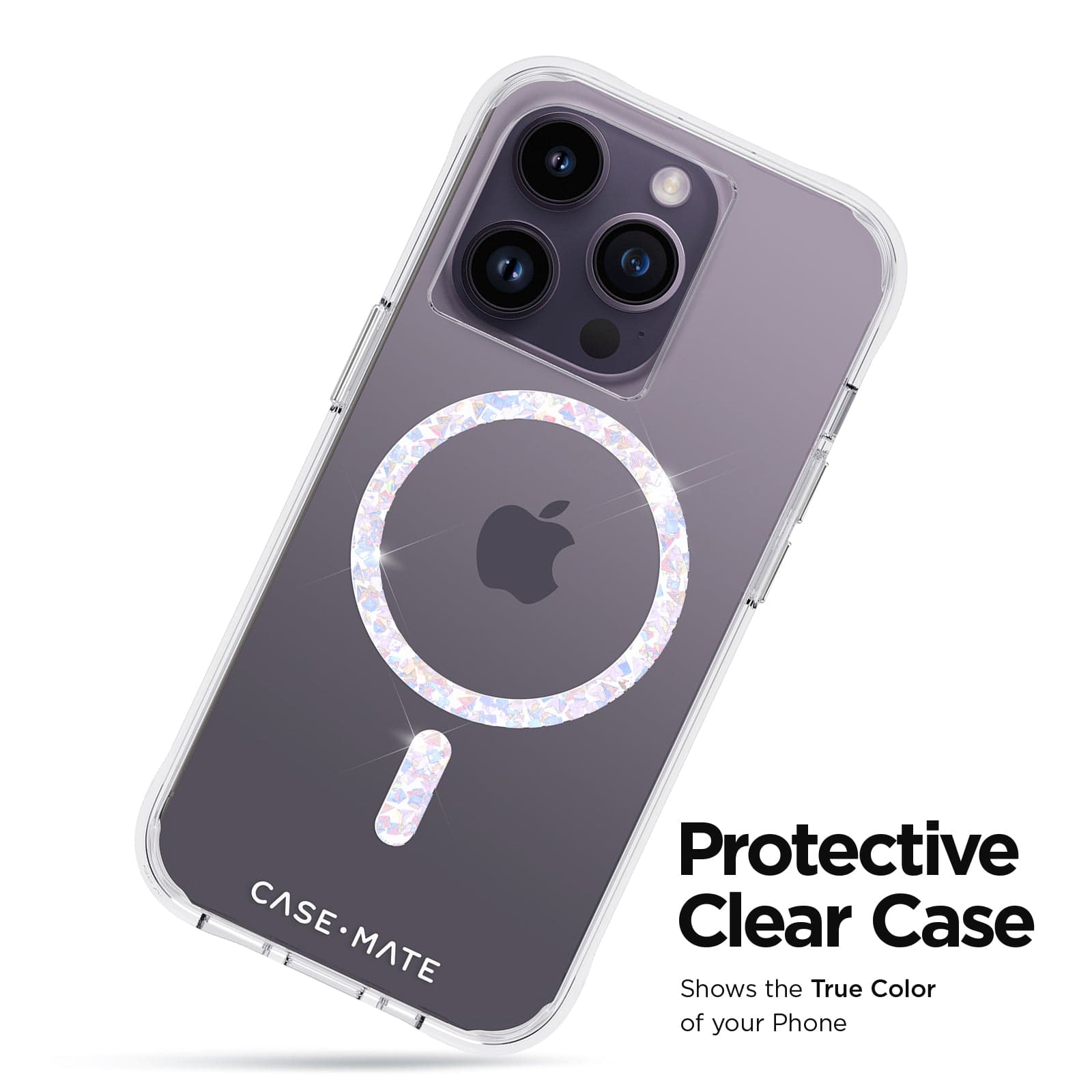 PROTECTIVE CLEAR CASE. SHOWS THE TRUE COLOR OF YOUR PHONE.