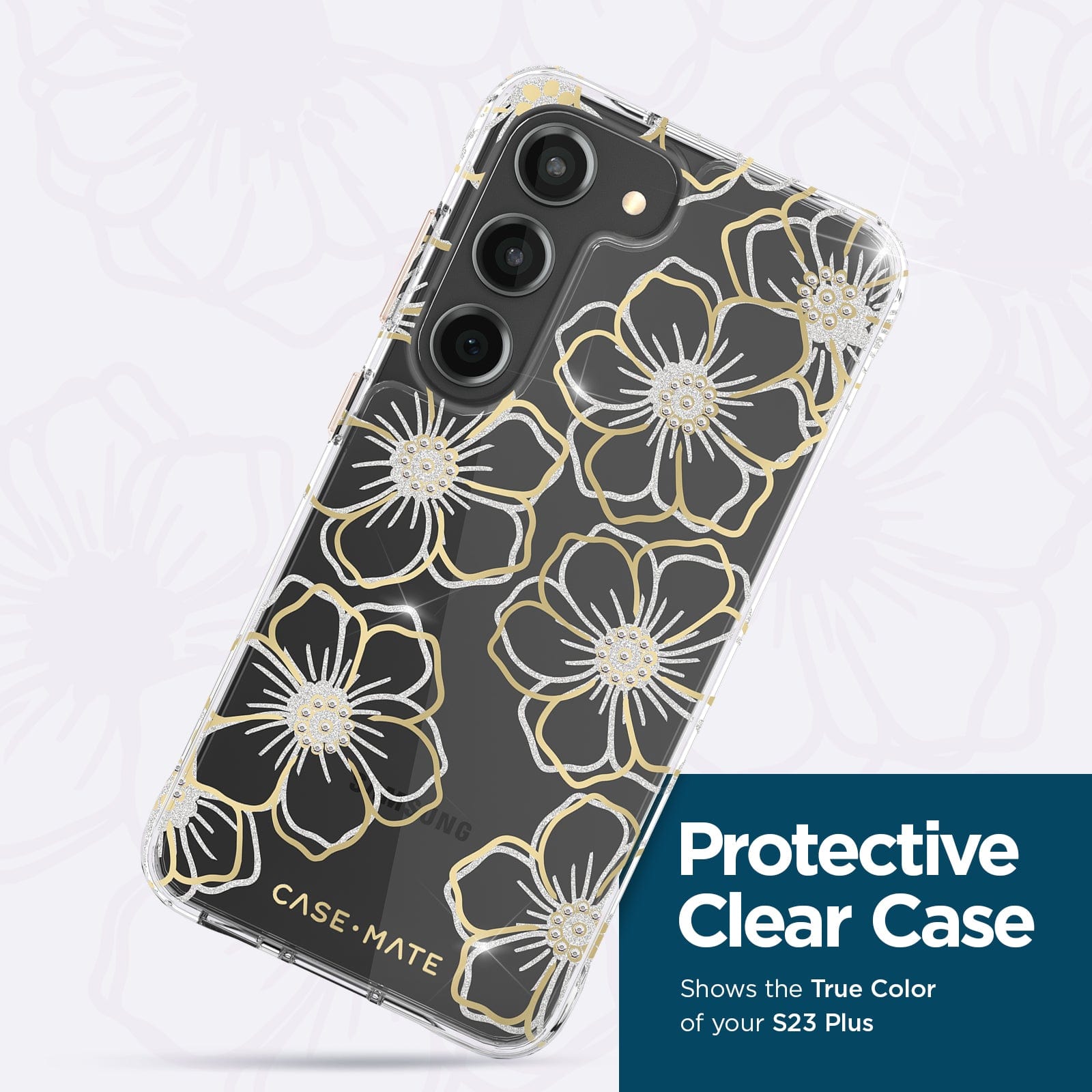 PROTECTIVE CLEAR CASE. SHOWS THE TRUE COLOR OF YOUR S23 PLUS. 
