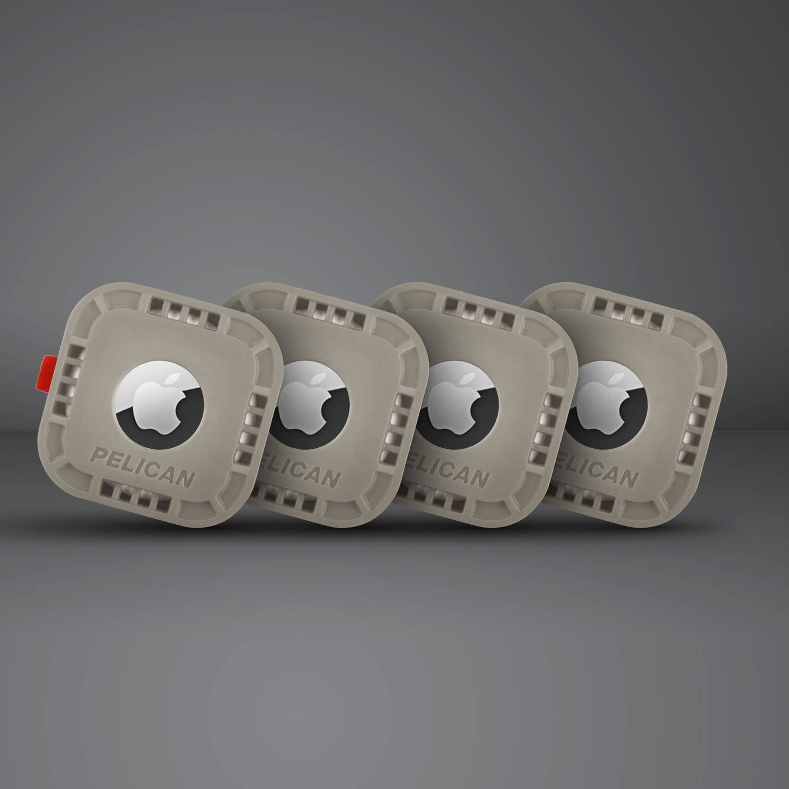 Pelican Protector AirTag Sticker Mount 4 Pack (Grey) - AirTag Case