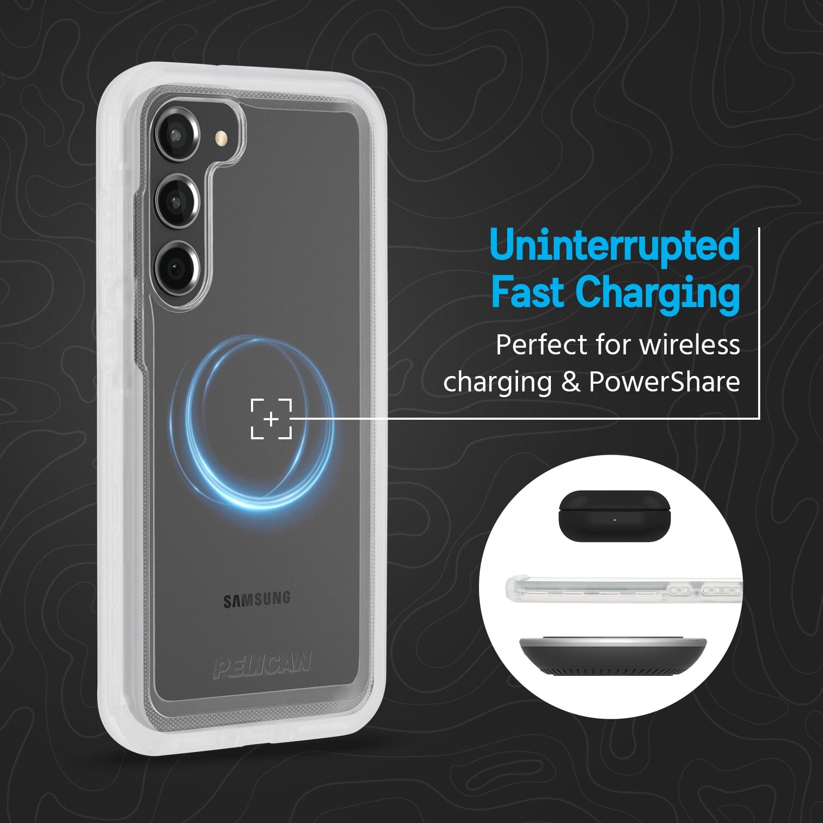 UNINTERRUPTED FAST CHARGING. PERFECT FOR WIRELESS CHARGING & POWERSHARE.