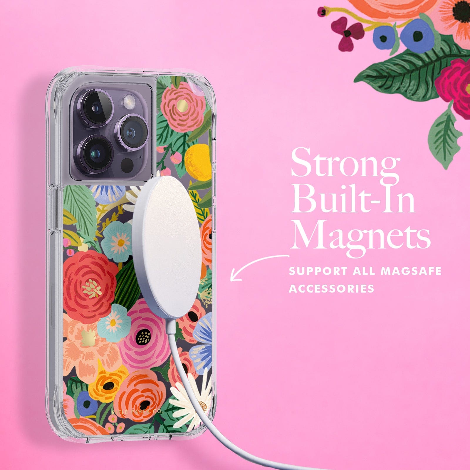 Rifle Paper Co. Garden Party Blush (MagSafe) - iPhone 14 Pro