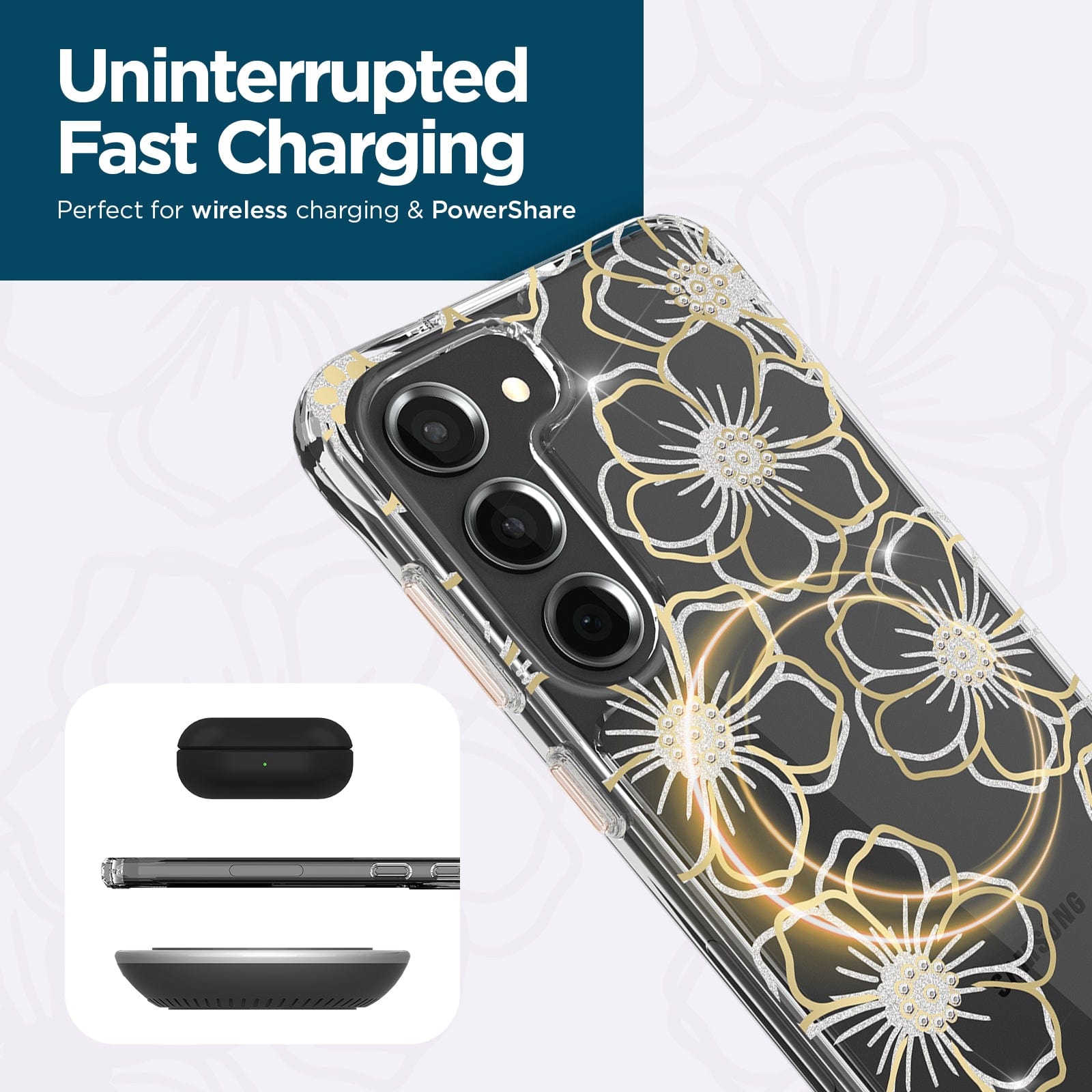 UNINTERRUPTED FAST CHARGING. PERFECT FOR WIRELESS CHARGING & POWERSHARE.