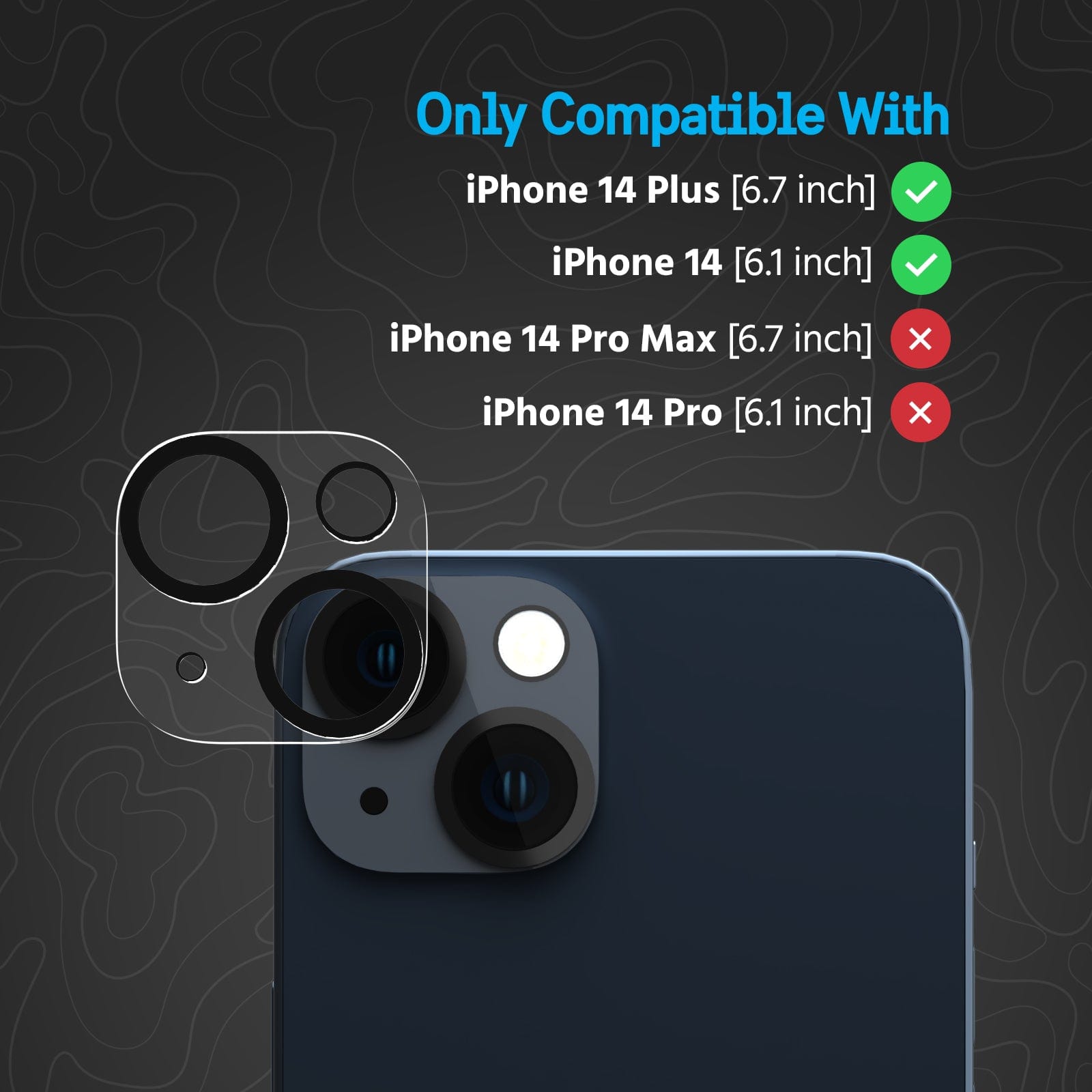 Only compatible with iPhone 14 Plus and iPhone 14.