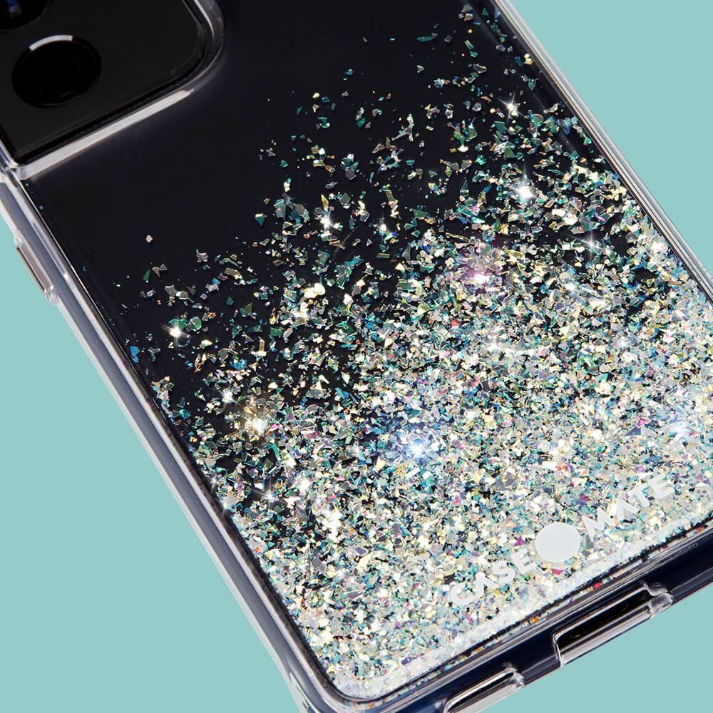 Close up of bottom of case. color::Twinkle Stardust