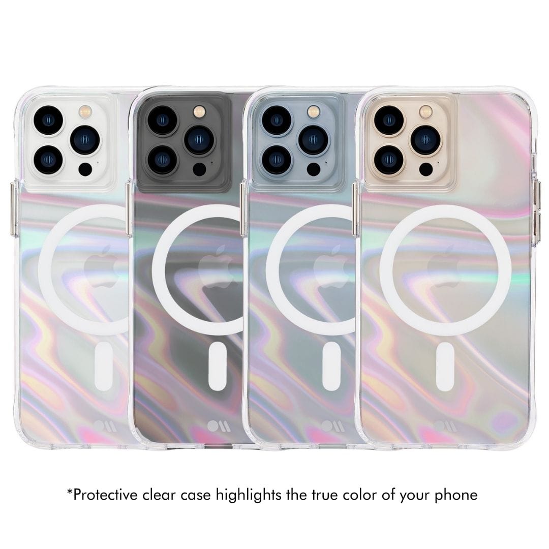 *PROTECTIVE CLEAR CASE HIGHLIGHTS THE TRUE COLOR OF YOUR PHONE. COLOR::SOAP BUBBLE