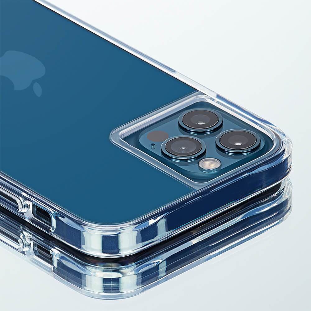 Close up of corner of tough clear case. color::Clear