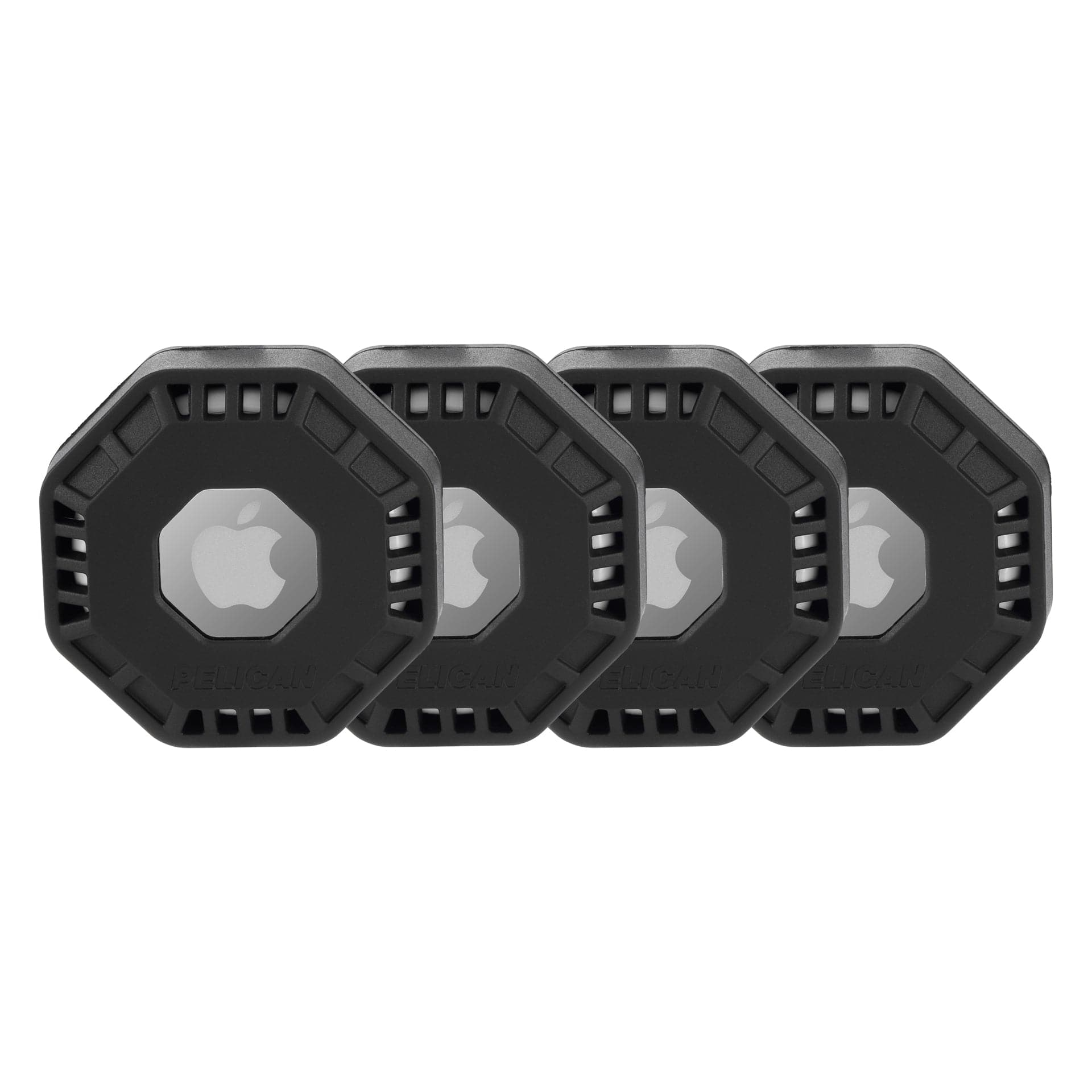 Pelican Adventurer AirTag Sticker Mount 4 Pack (Black)