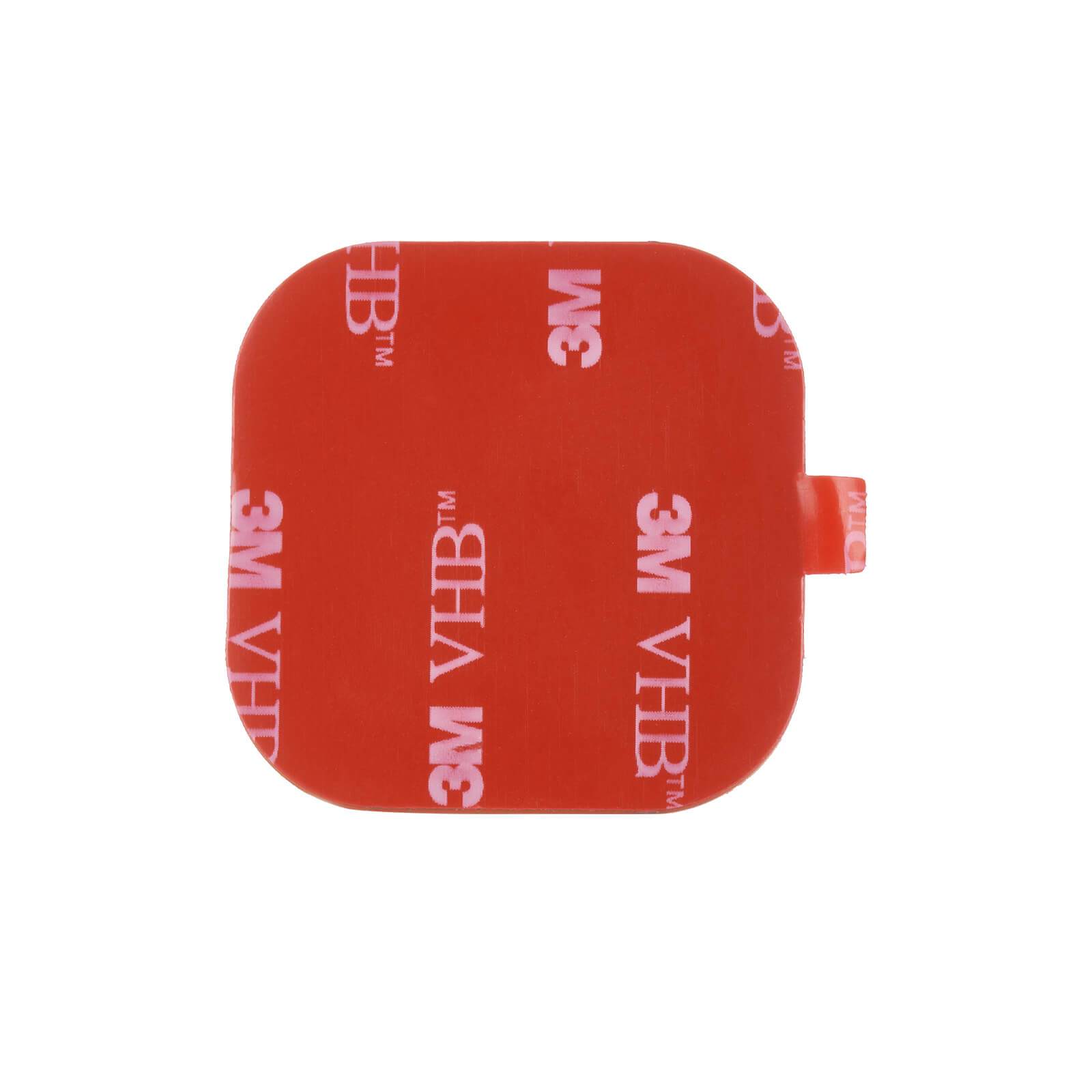 Back of sticker mount with adhesive strip. color::Black