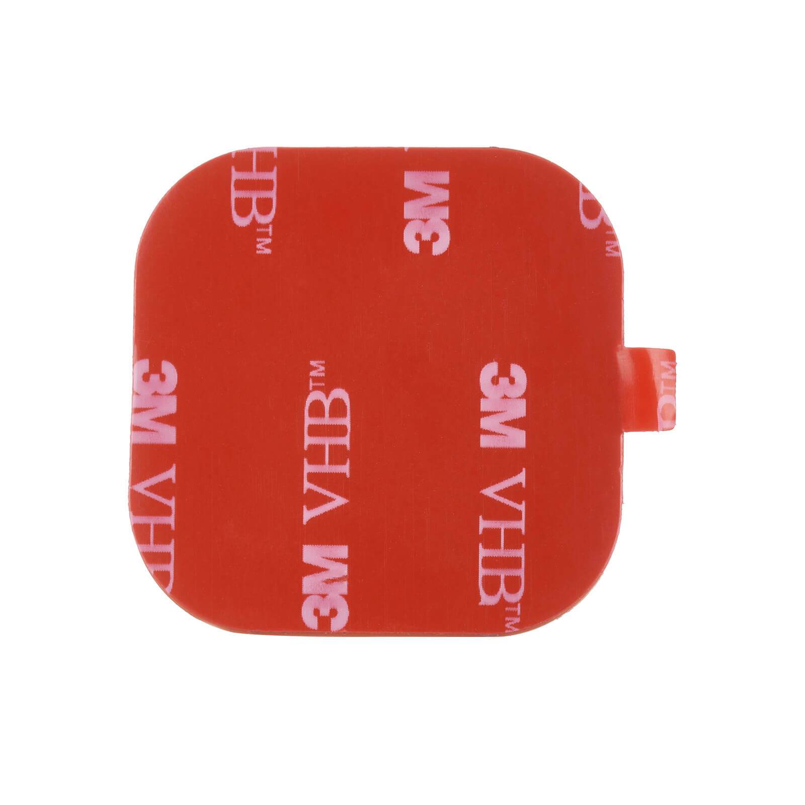 Back of sticker mount with adhesive strip. color::Lime Green