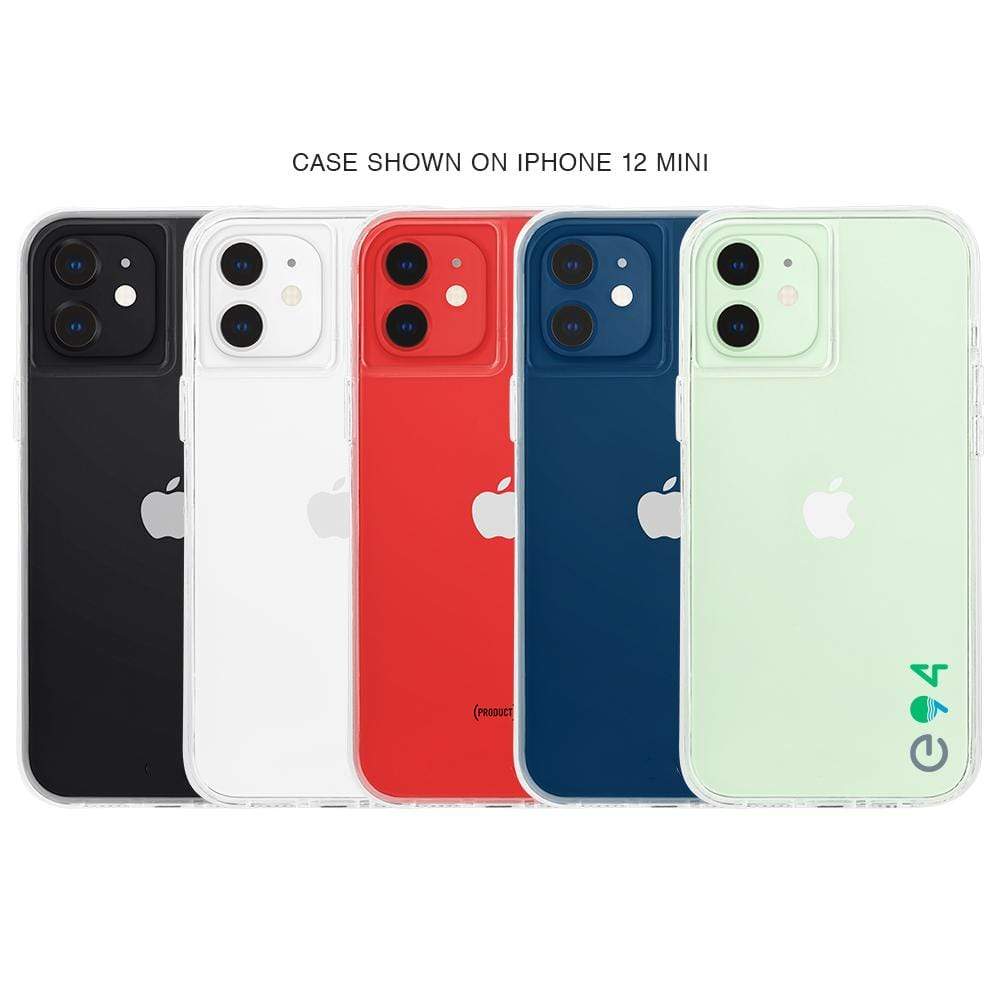 Case shown on iPhone 12 Mini. color::Clear