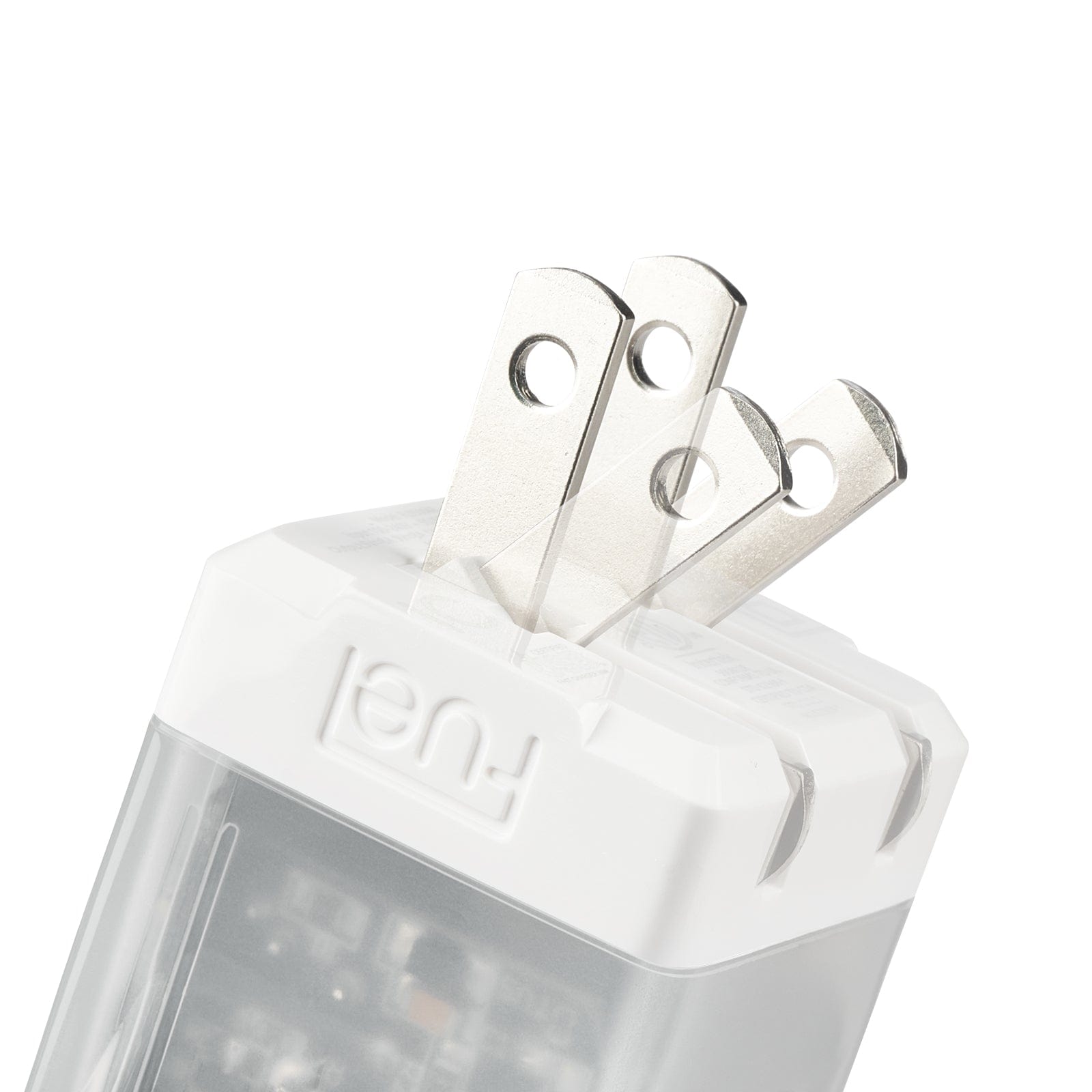 Foldable prongs. color::Frosted White