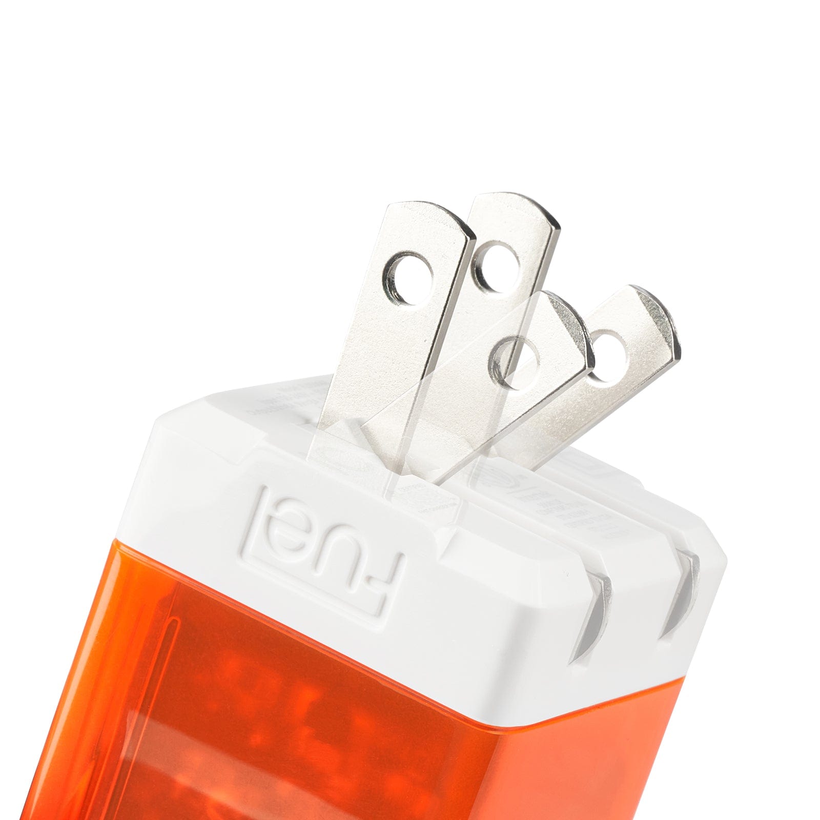 Foldable prongs. color::Vibrant Orange