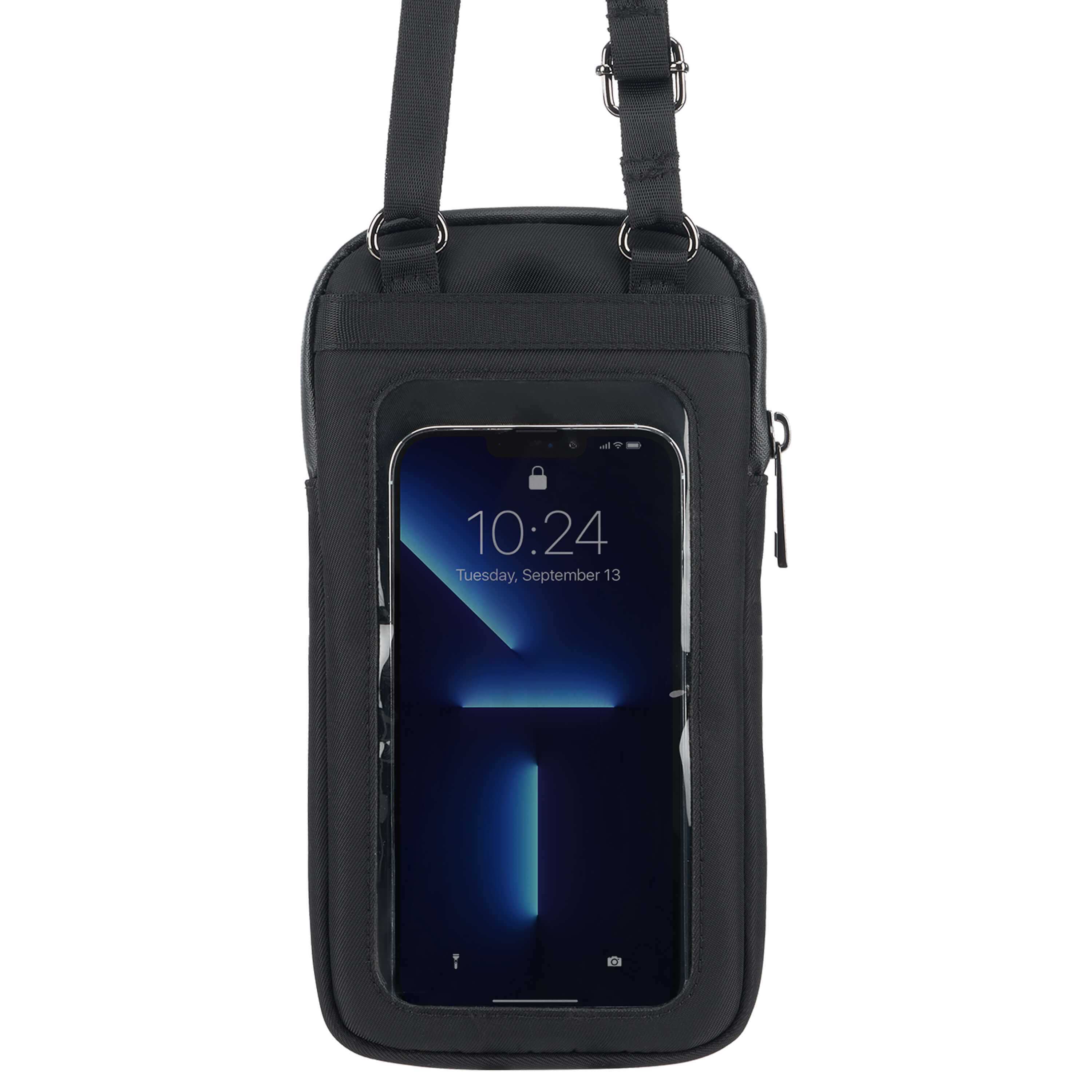 Phone Crossbody (Black) - Phone Pouch color::Black