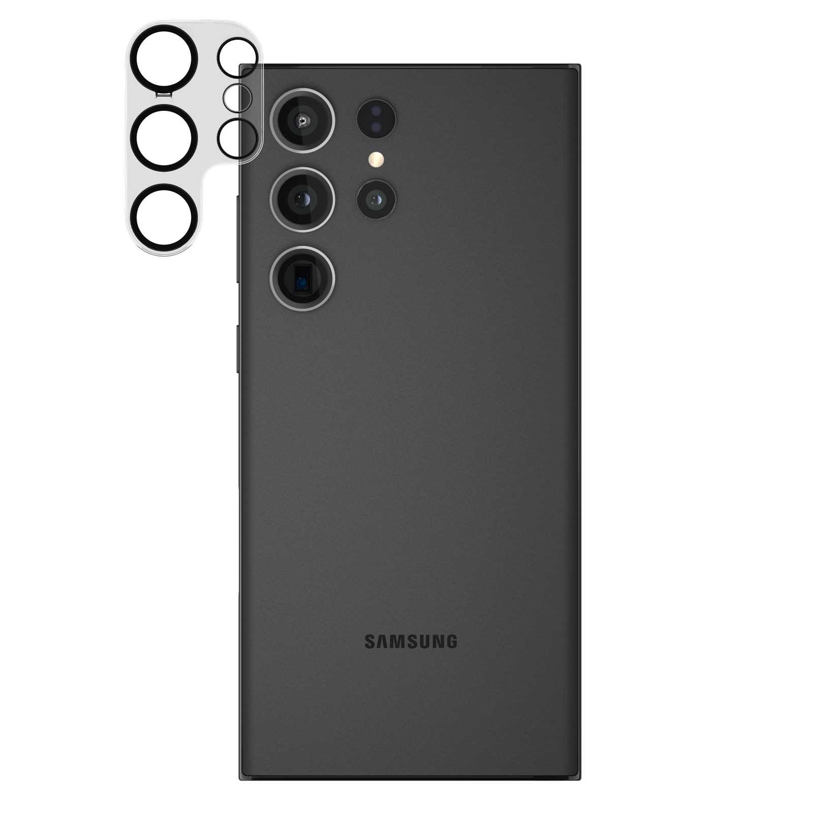 DEVICE WITH LENS PROTECTOR FLOATING IN FRONT.