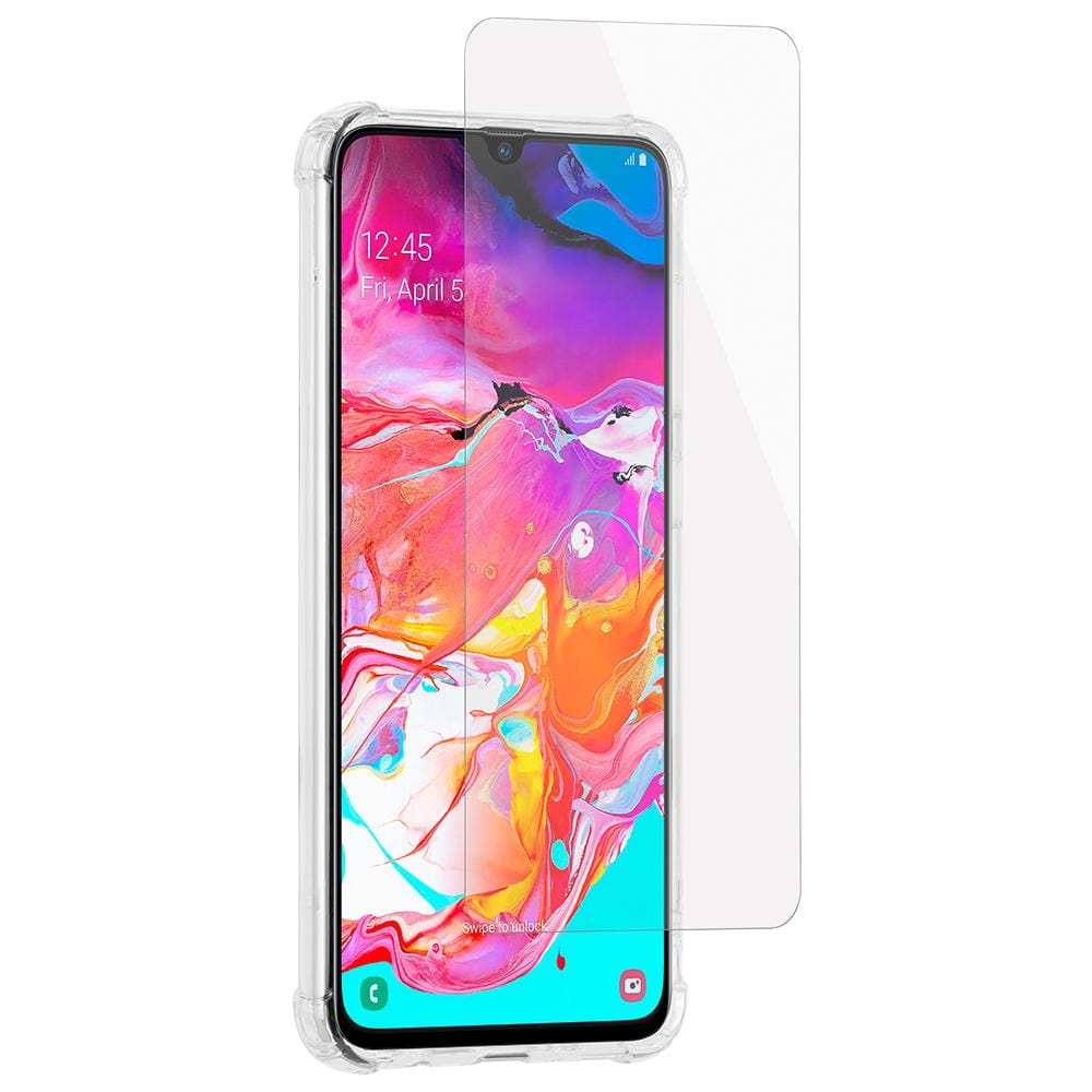 Slim profile case with heavy duty protection and screen protector included. color::Clear