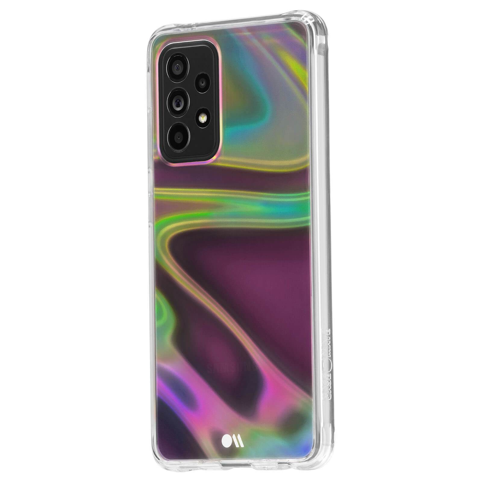 Fashion iridescent case for Galaxy A52 5G. color::Soap Bubble