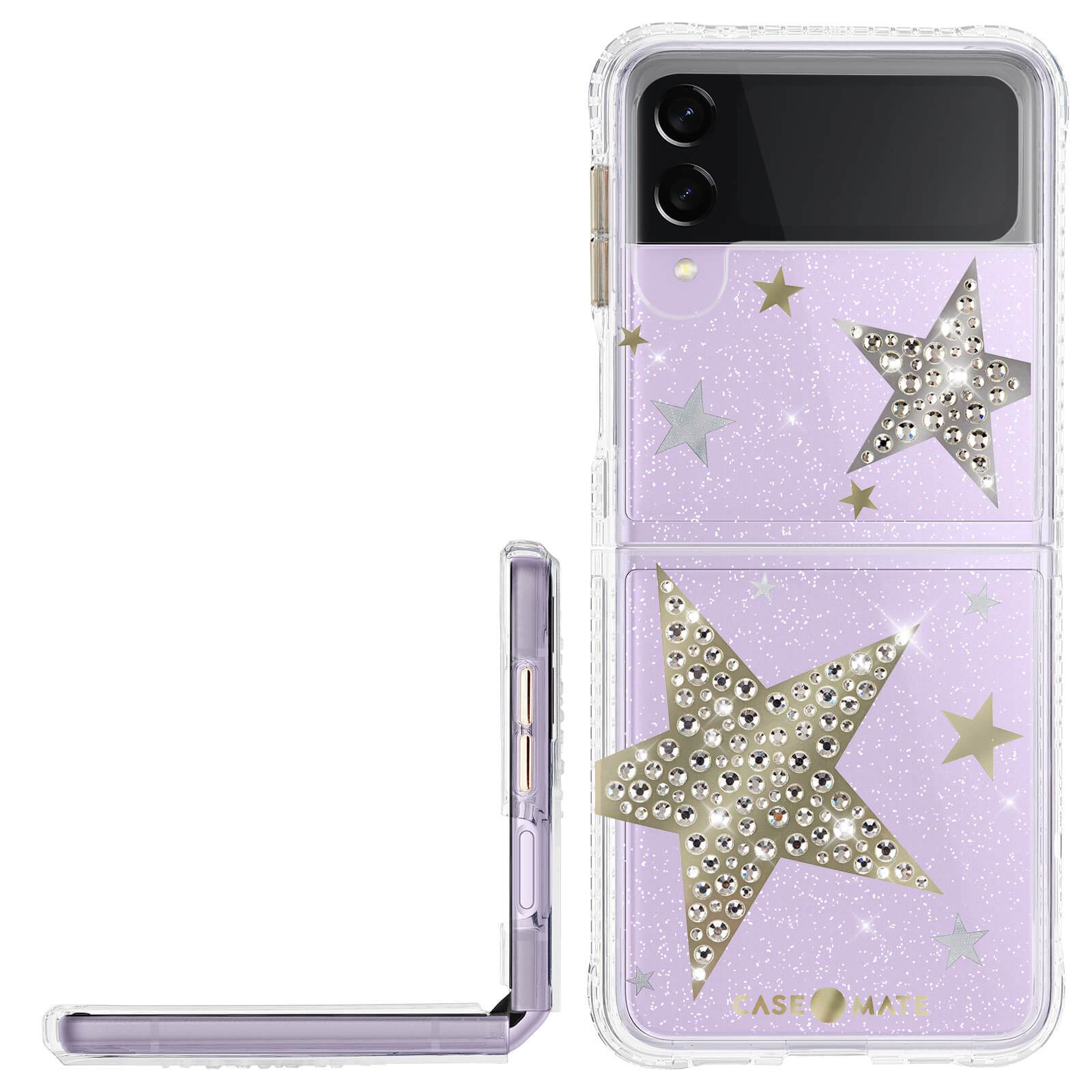 Case shown on purple device. color::Sheer Superstar