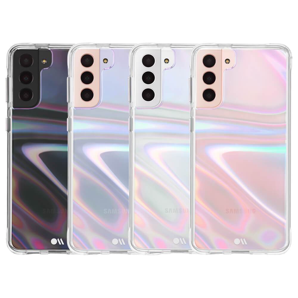 Case shown on different color devices. color::Soap Bubble