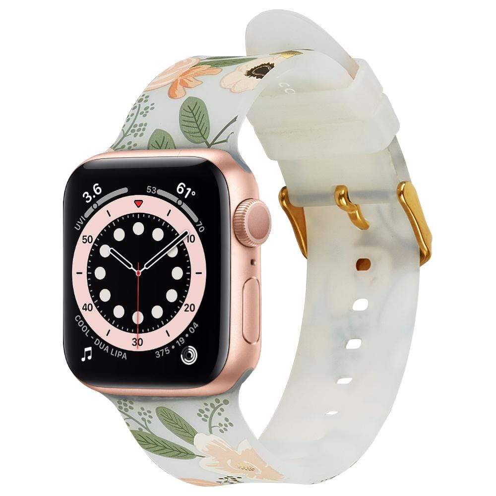 Dæmon Brutal flyde over Rifle Paper Co. Apple Watch Band (Wild Flowers) - Apple Watch Band 38-