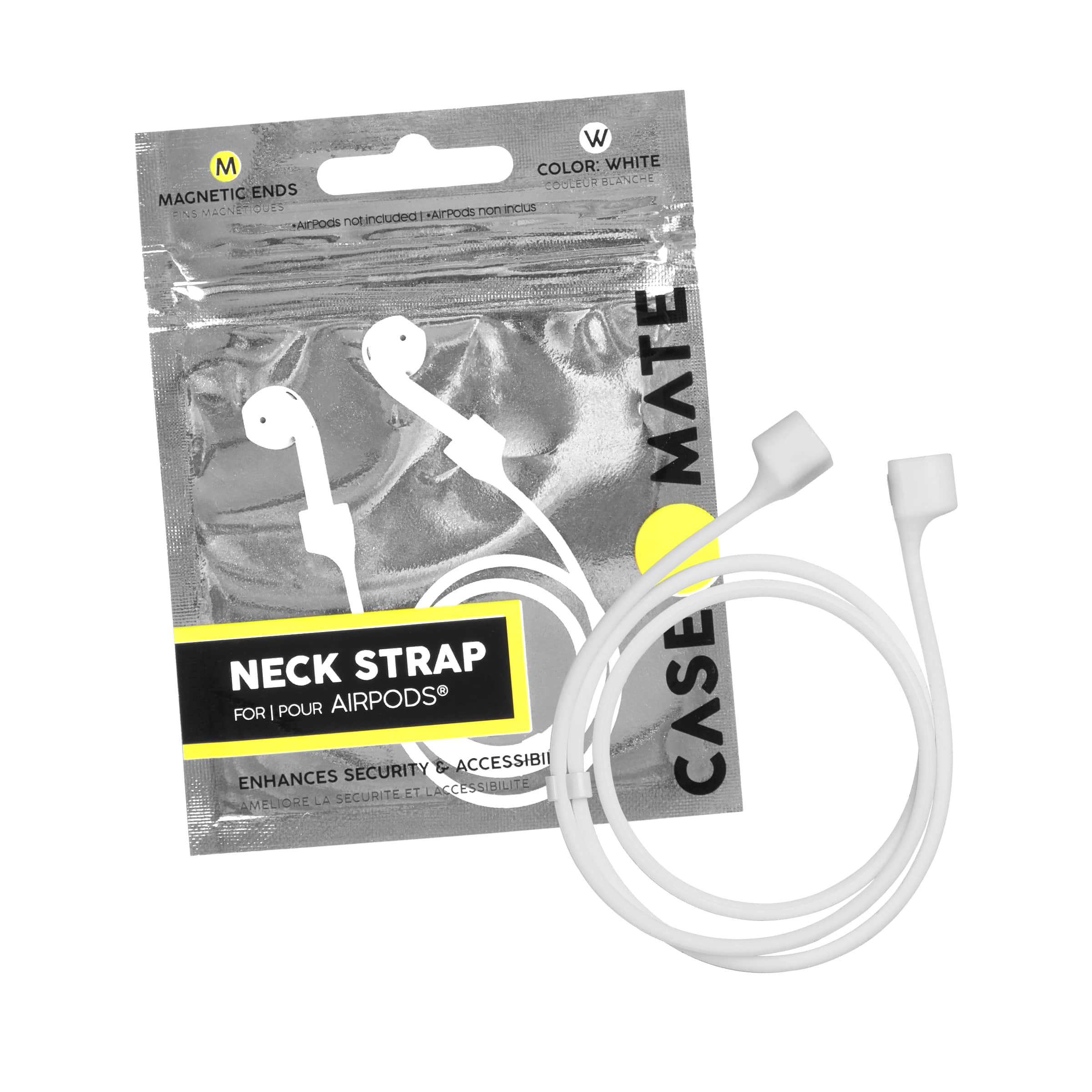 Airpods Neck Straps with magnetic ends. color::White