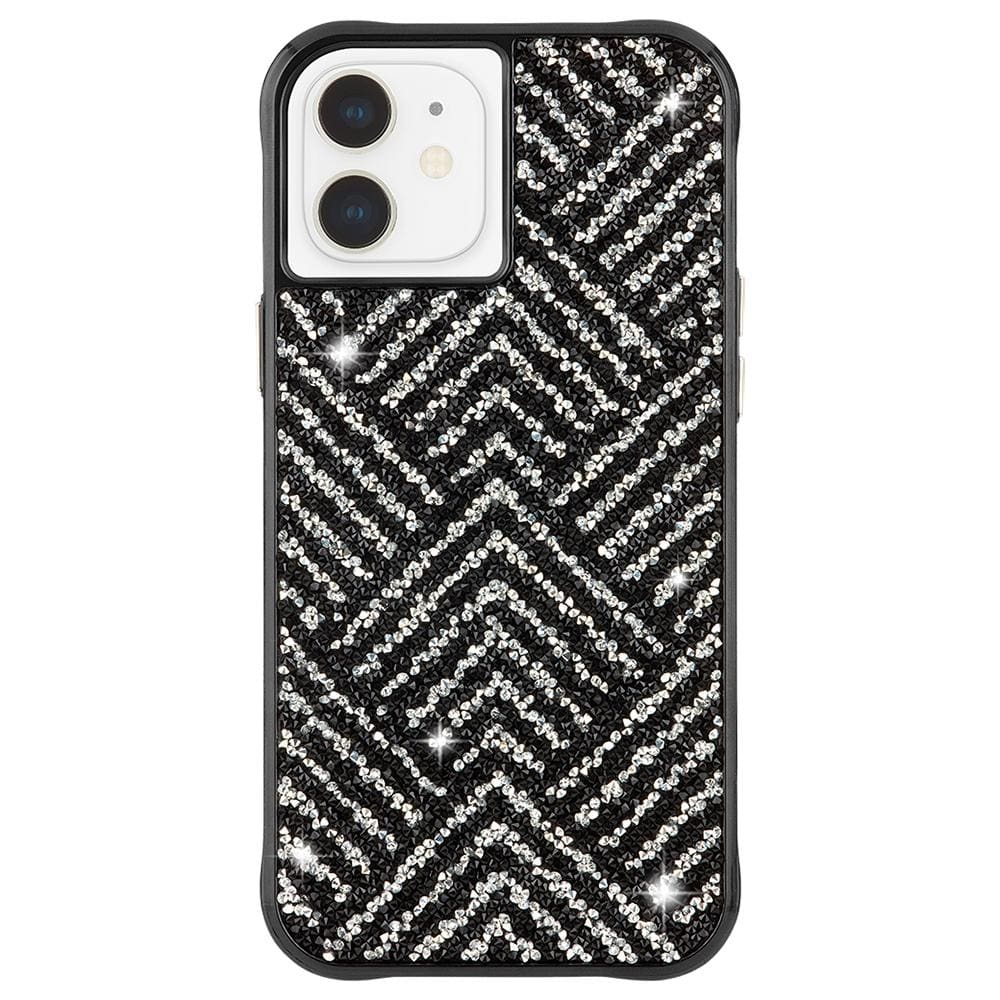 Brilliance Herringbone- iPhone 12 / iPhone 12 Pro color::Black