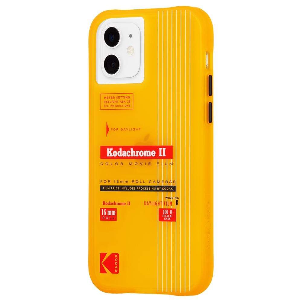 Yellow Kodak iPhone 12/ 12 Pro case. color::Kodachrome II Print