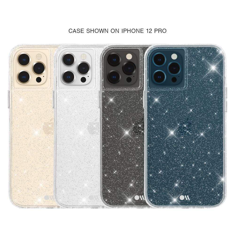 Case shown on iPhone 12 Pro. color::Clear