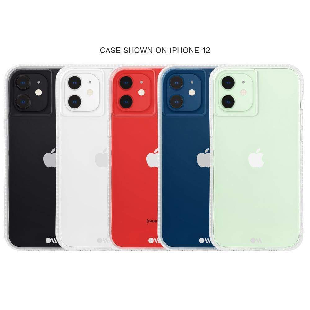 Case shown on iPhone 12. color::Clear