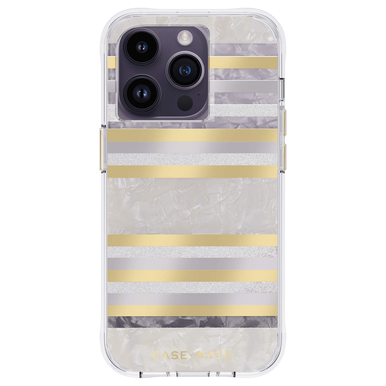 Pearl Stripes (Works with MagSafe) - iPhone 14 Pro Phone Case Pearl Stripes (Works with MagSafe) - iPhone 14 Pro Phone Case