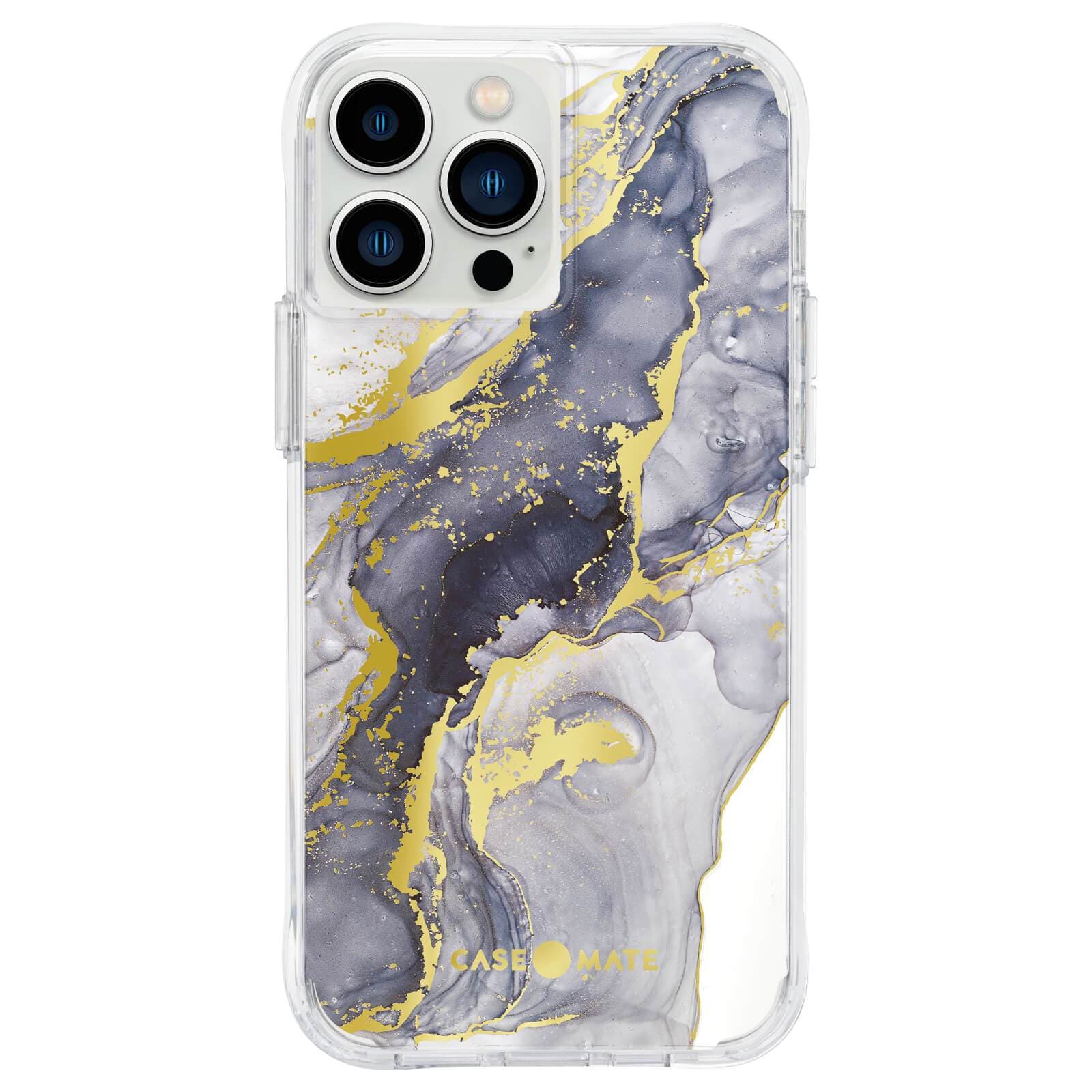 Navy Marble - iPhone 13 Pro Max Phone Case