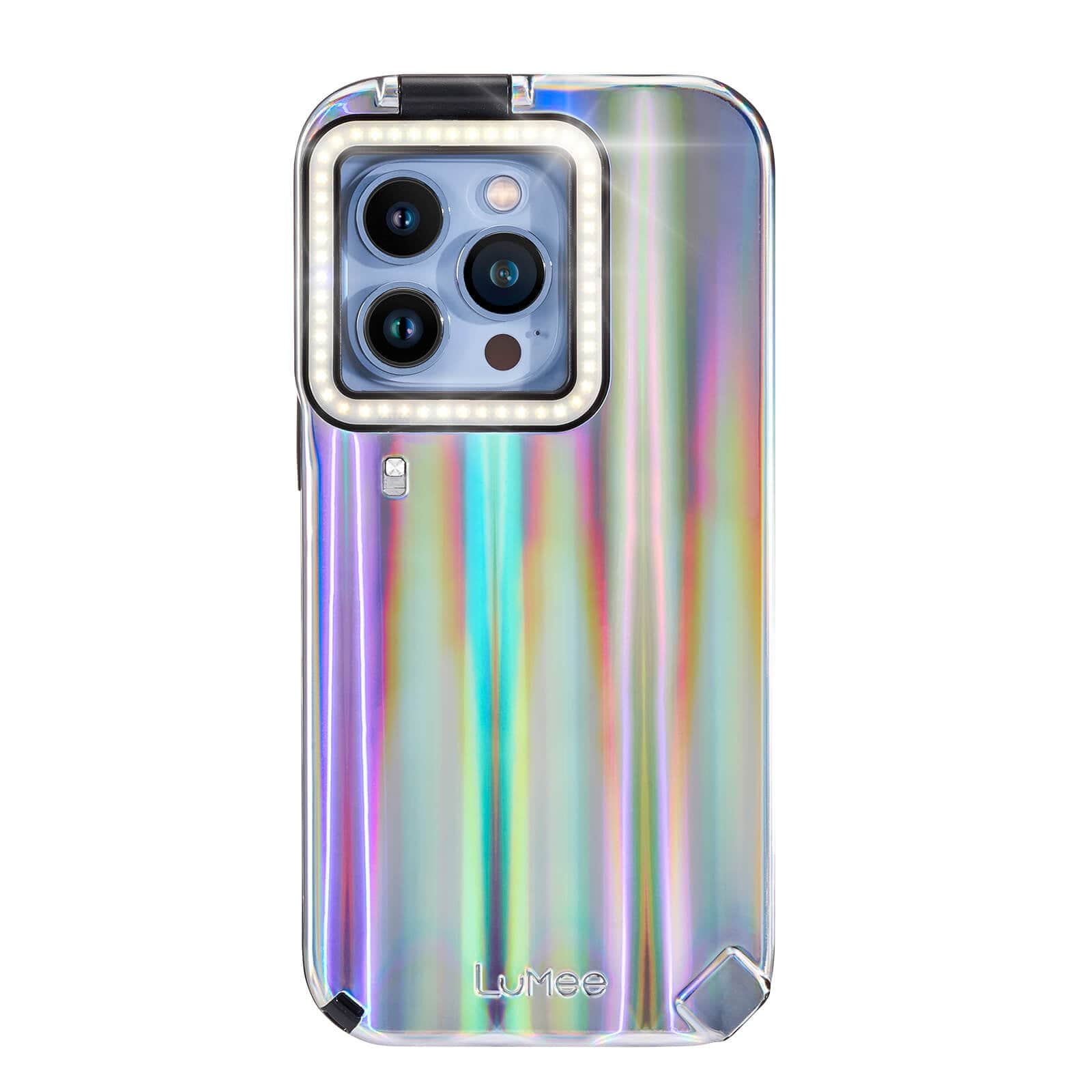 LuMee x Paris Hilton Flip (Works with MagSafe) - iPhone 13 Pro color::Holographic