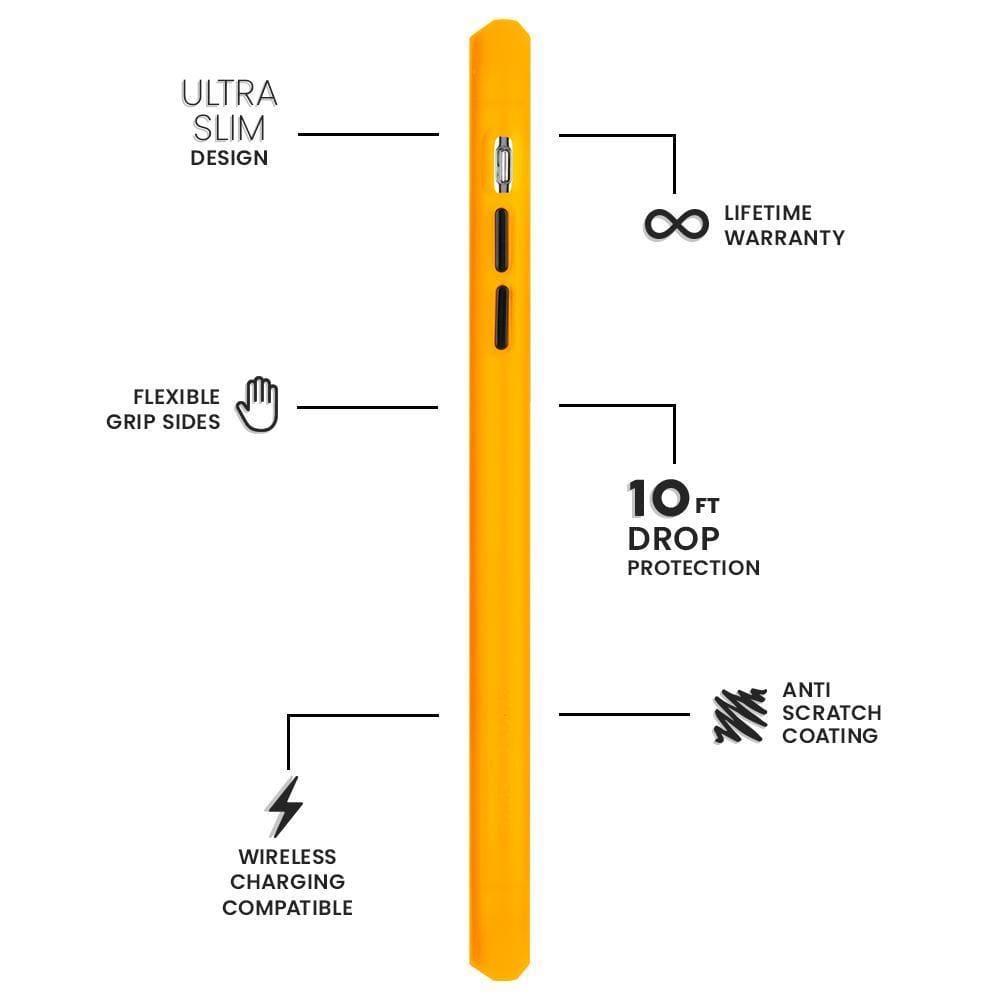 Features Ultra Slim Design, Flexible Grip Sides, Wireless Charging Compatible, Lifetime Warranty, 10ft Drop Protection, Anti Scratch Coating. color::Kodachrome II Print