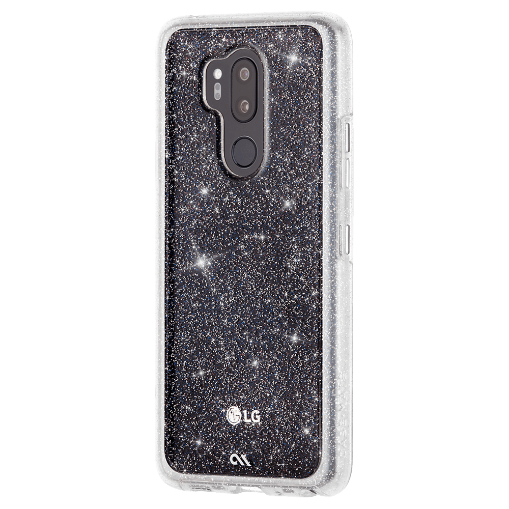 Clear case with sparkles. color::Sheer Glam