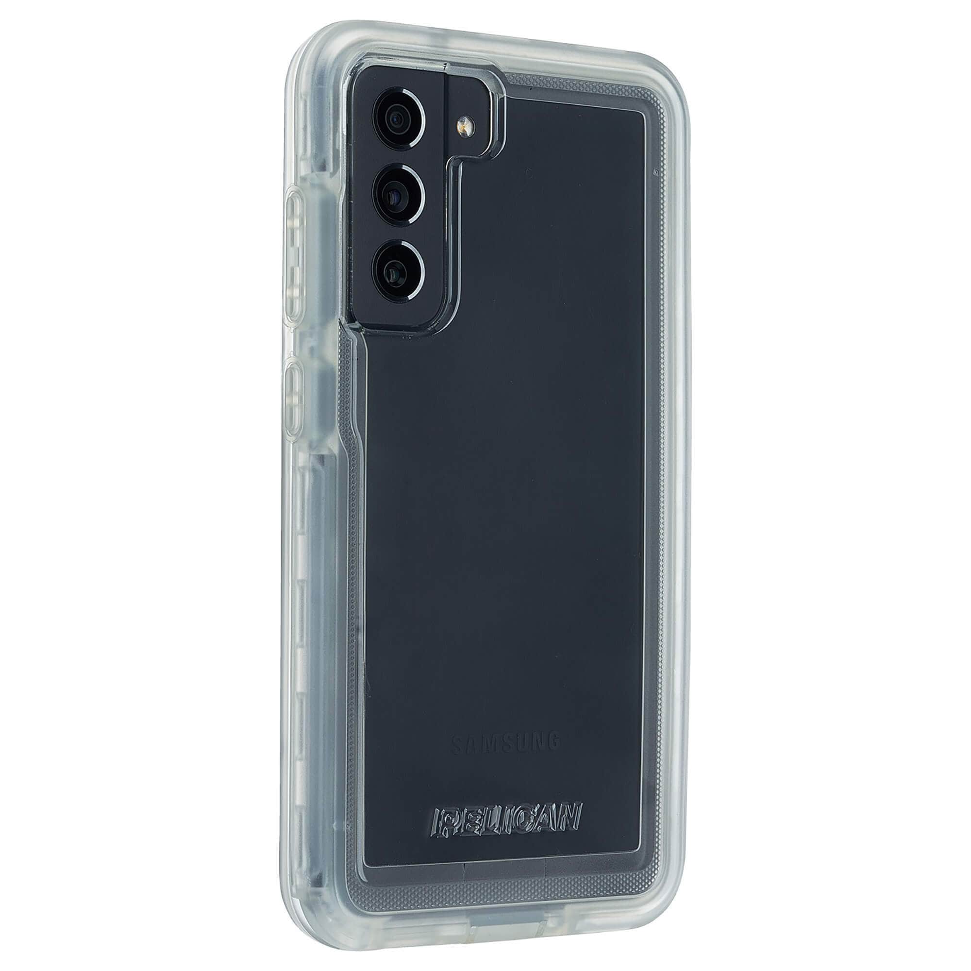 Pelican Voyager case for the Samsung Galaxy S21 FE 5G. color::Clear