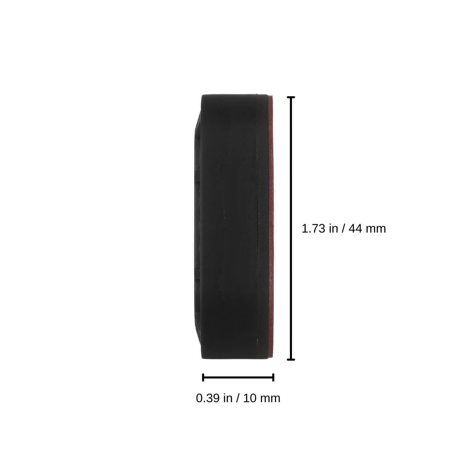 0.39 inches / 10 mm x 1.73 in / 44 mm color::Black