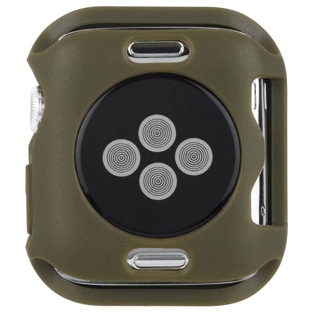 Back of Pelican Protector Apple Watch Bumper. color::Camo Green