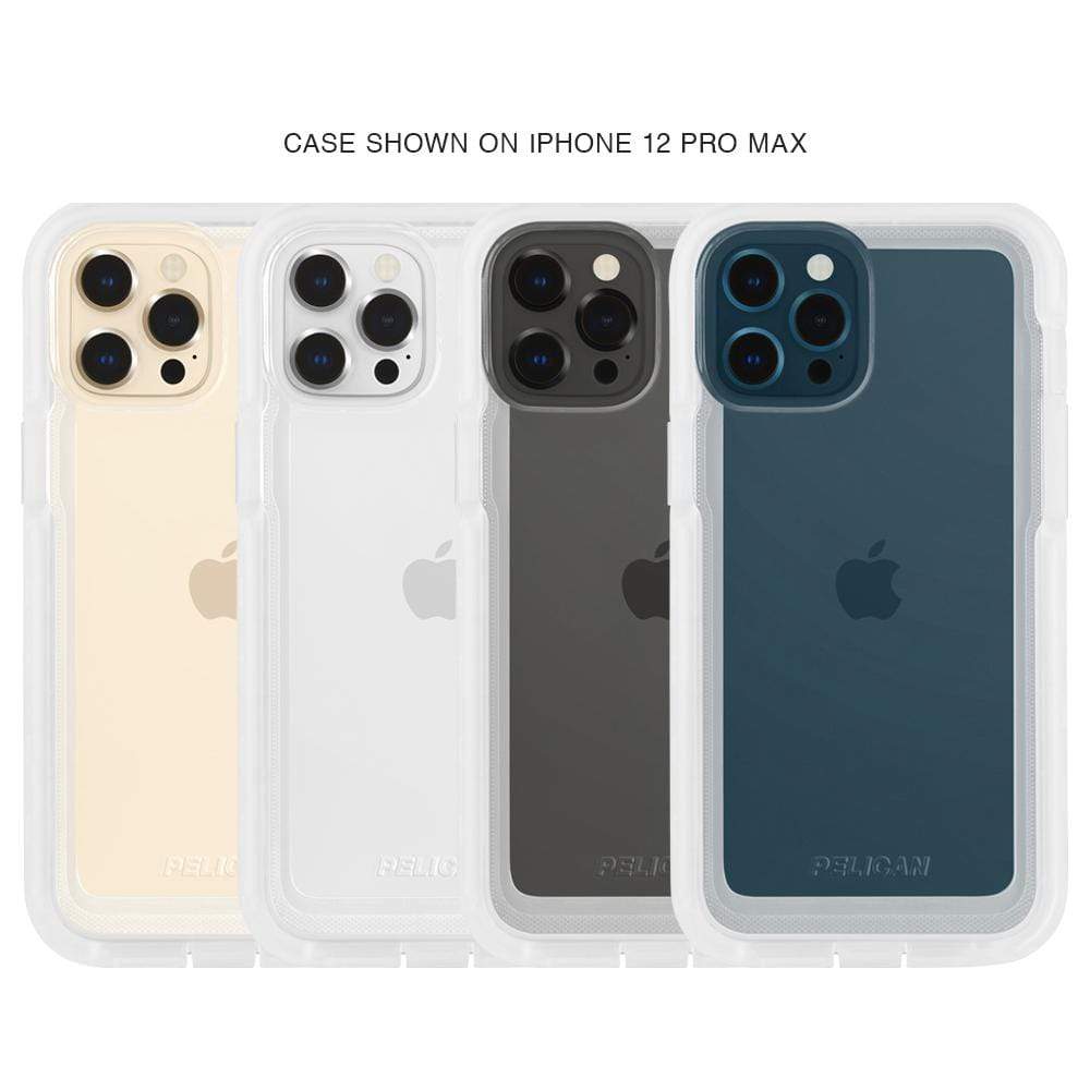 Case shown on iPhone 12 Pro Max. color::Clear