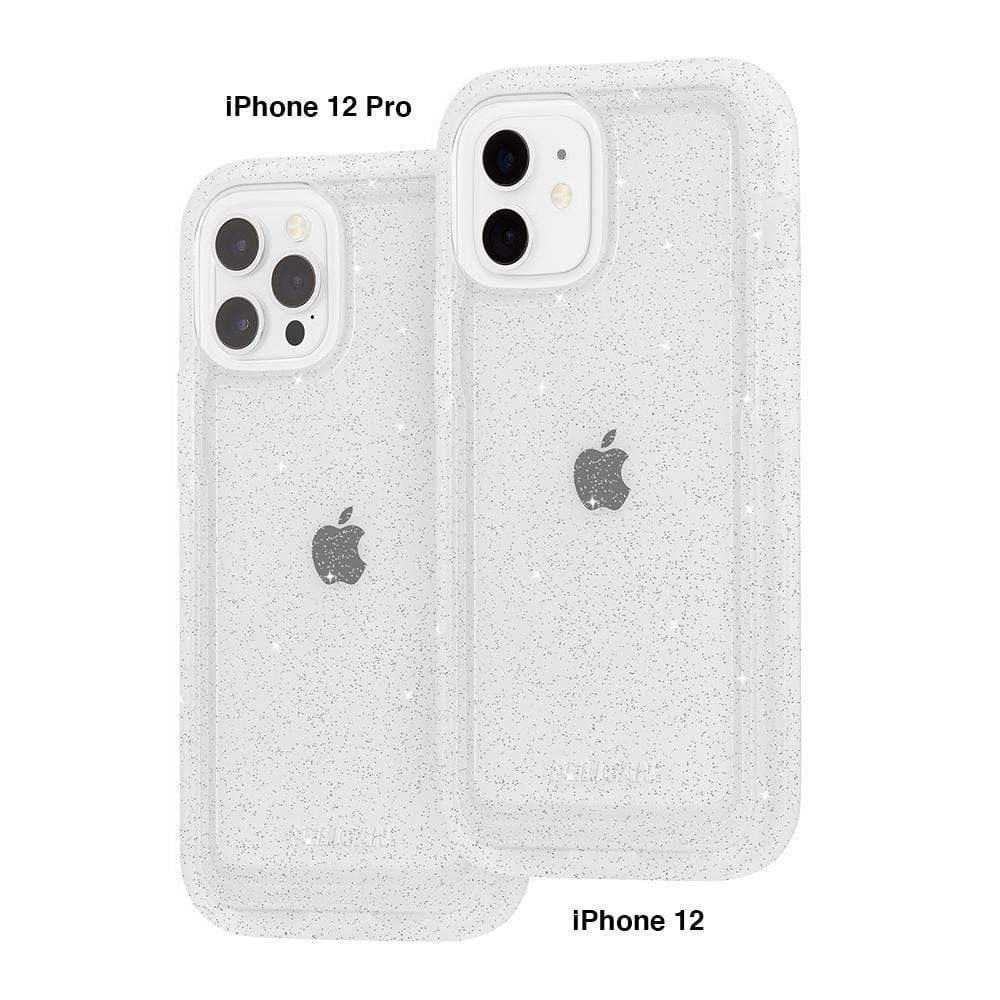 Case shown on iPhone 12 Pro and iPhone 12. color::Sparkle