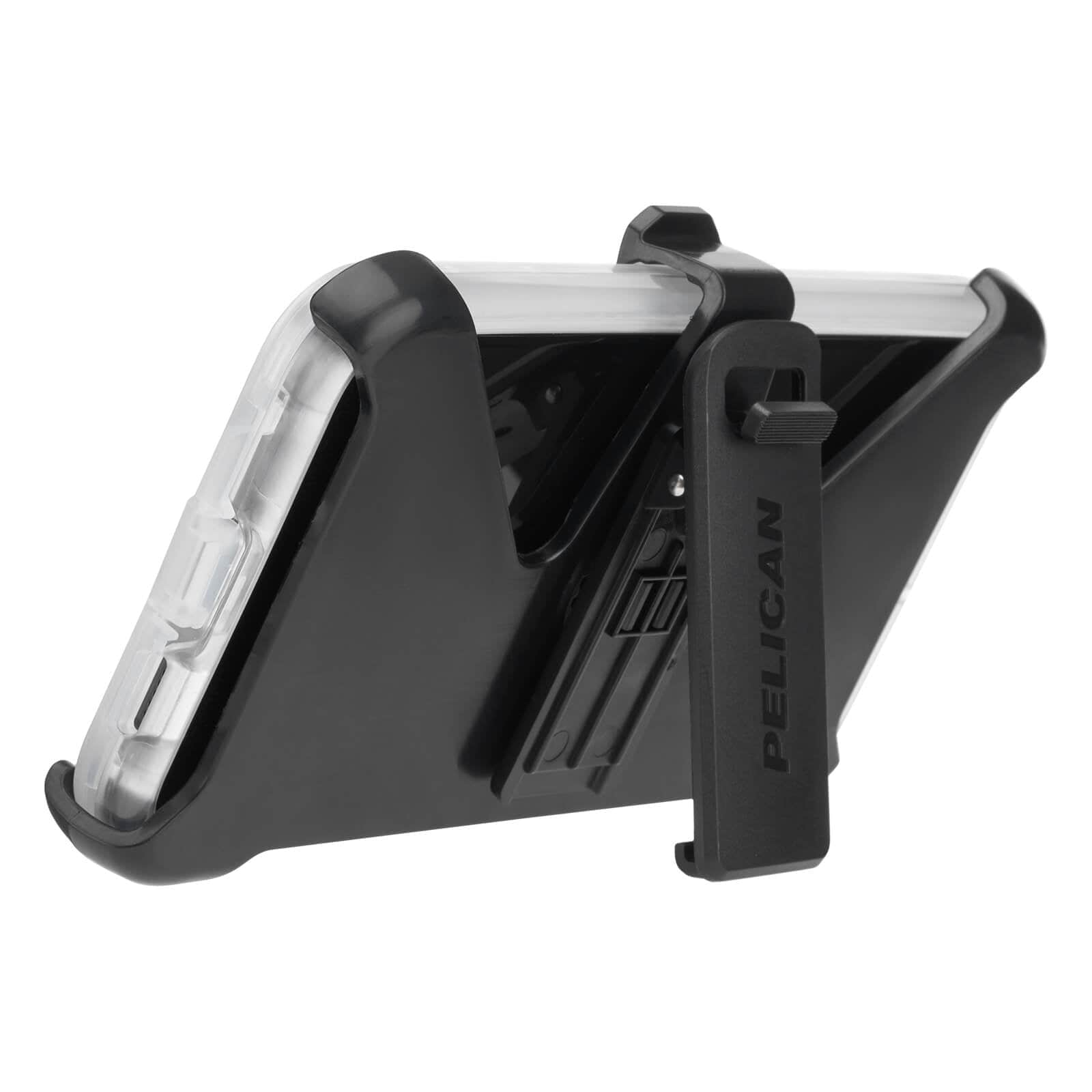Holster included with case. color::Clear